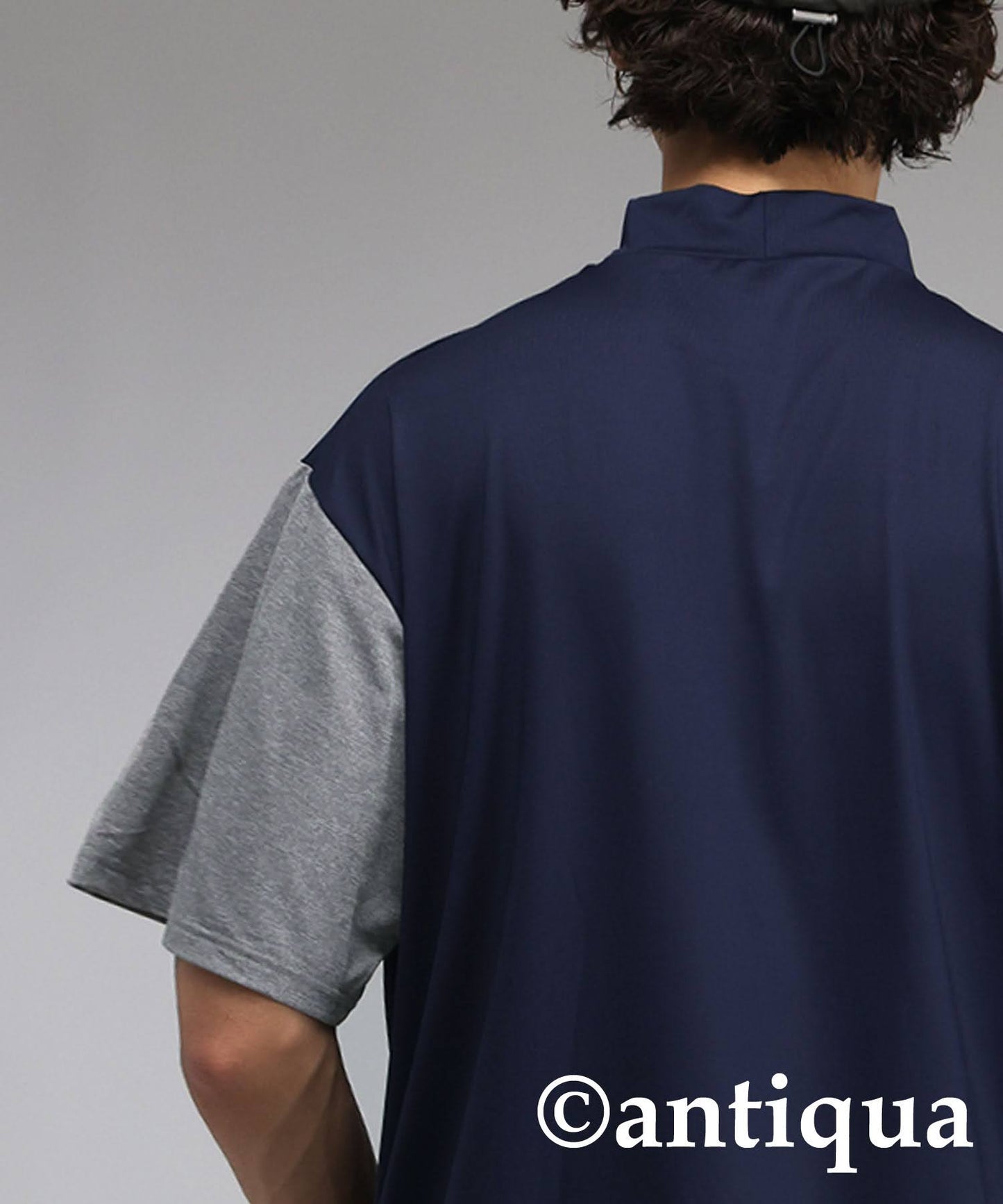 Men's ANTIQUA GOLF × STCH Color Scheme Mock Neck Top