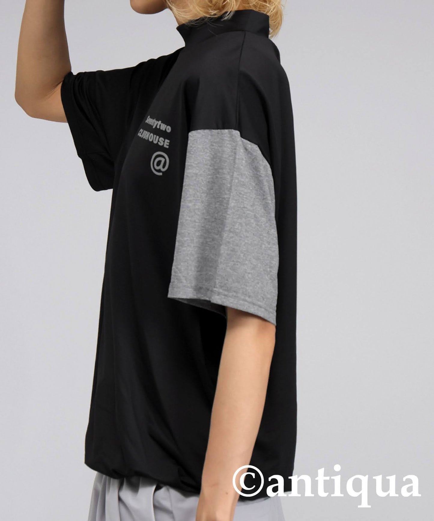 Ladies ANTIQUA GOLF × STCH Color Scheme Mock Neck Top