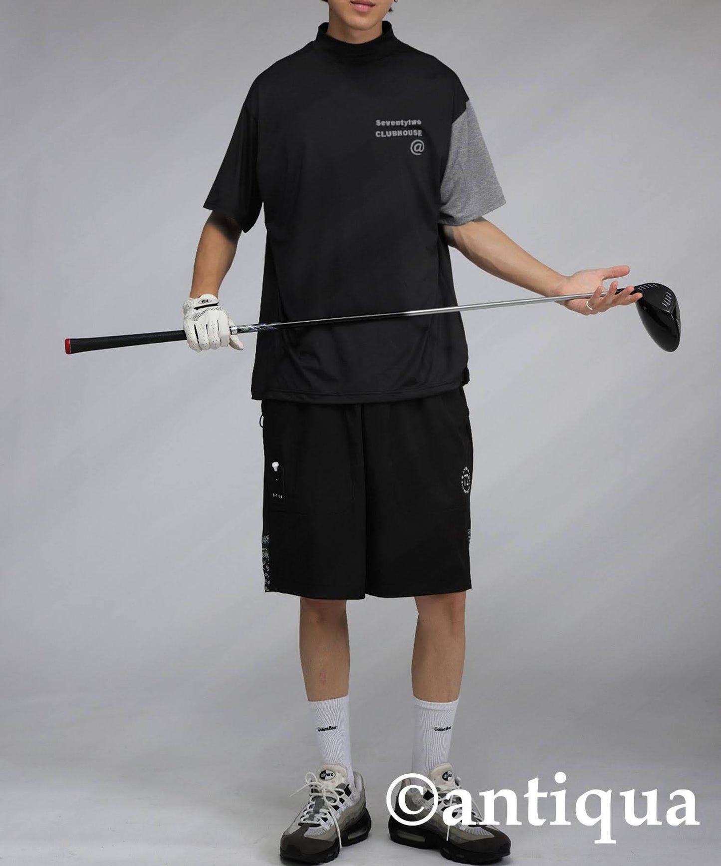 Men's ANTIQUA GOLF × STCH Color Scheme Mock Neck Top