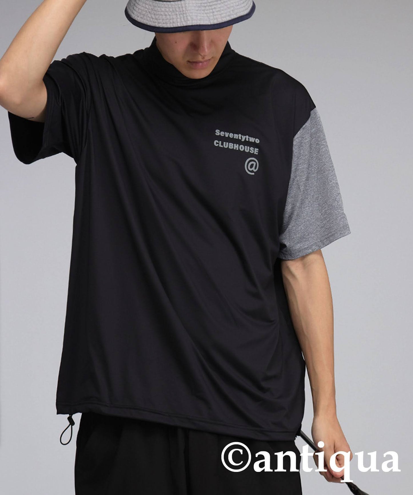 Men's ANTIQUA GOLF × STCH Color Scheme Mock Neck Top