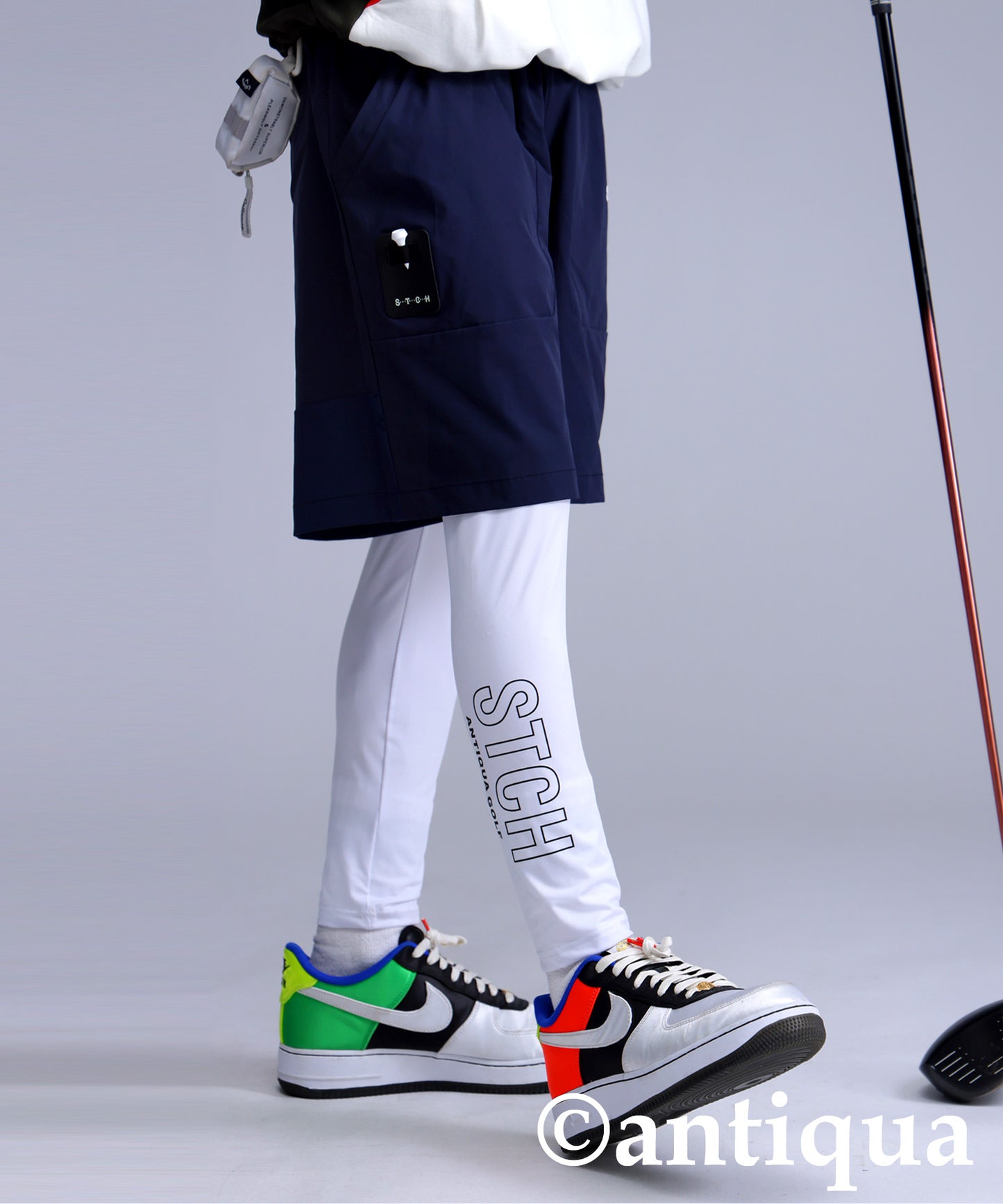 ANTIQUA GOLF×STCH Logo Leggings Men's