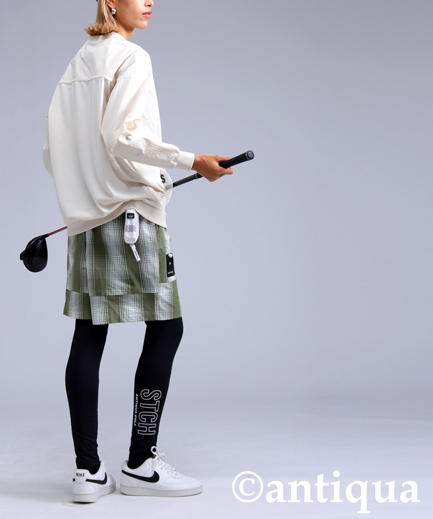 ANTIQUA GOLF×STCH Logo Leggings Ladies