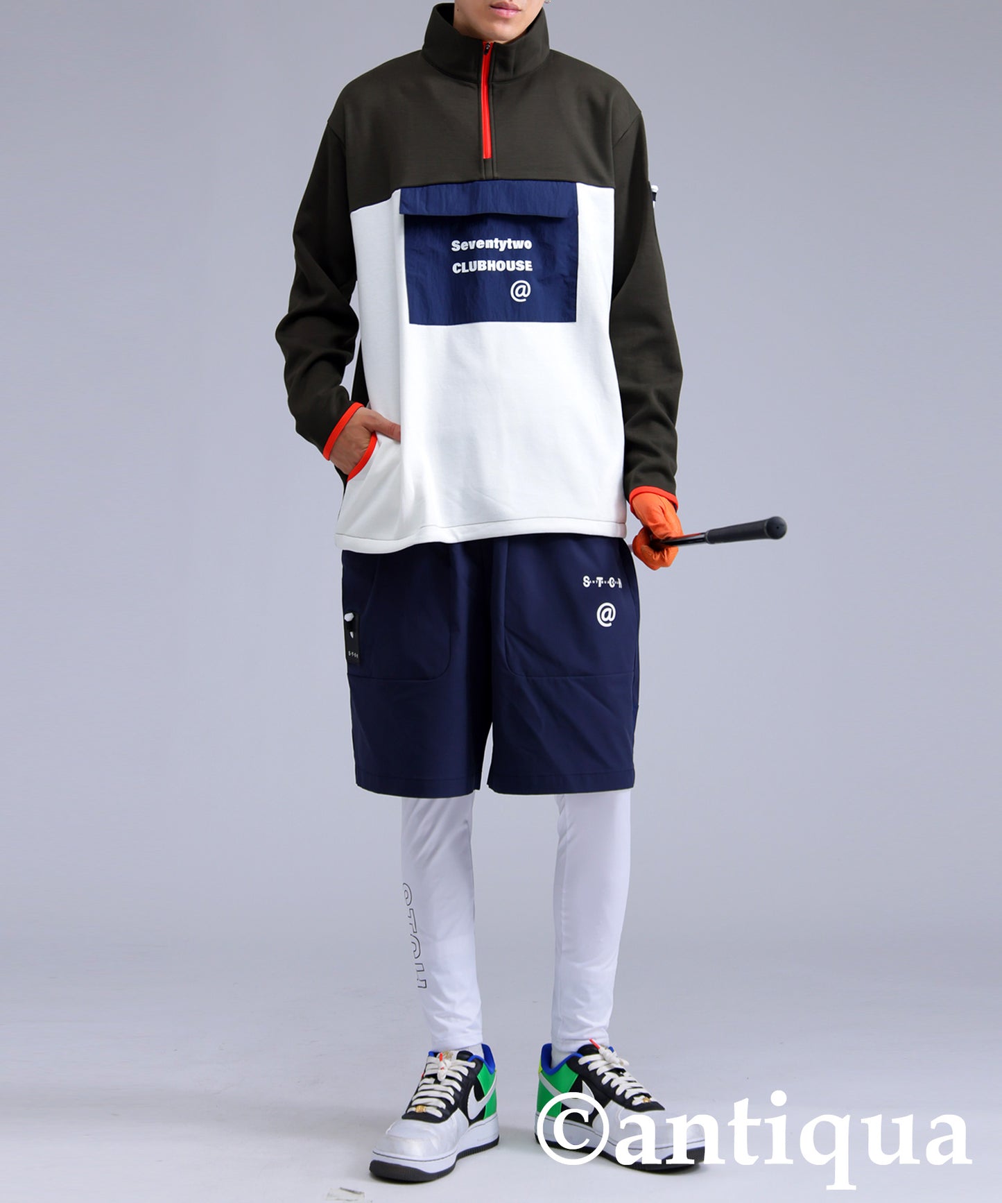 ANTIQUA GOLF×STCH Logo Leggings Men's