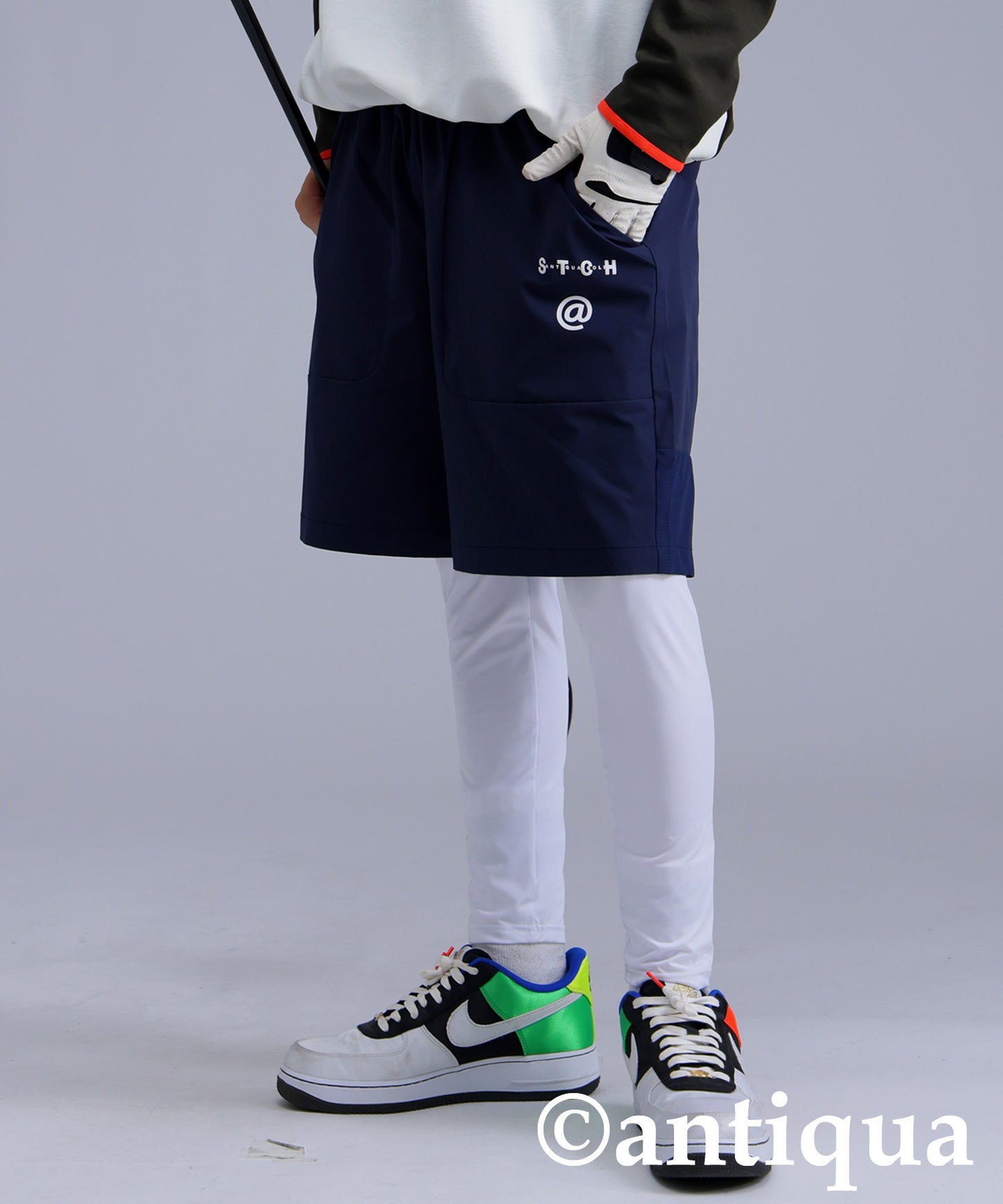 ANTIQUA GOLF×STCH Logo Leggings Men's