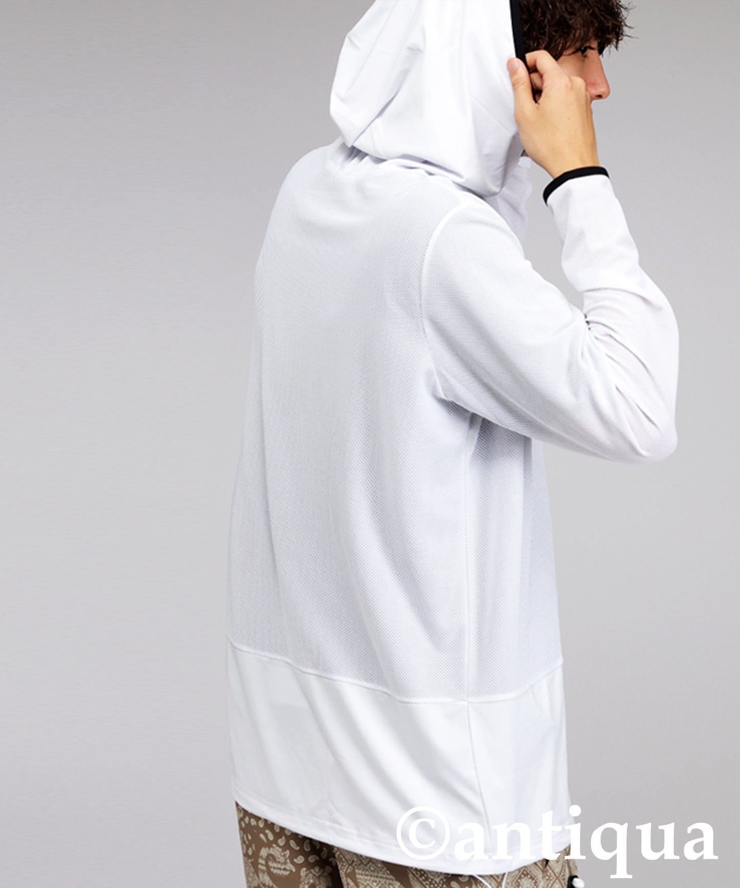 Men's ANTIQUA GOLF × STCH UV Mesh Hoodie