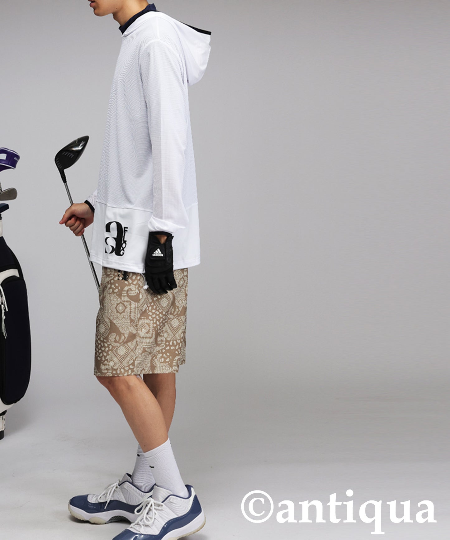 Men's ANTIQUA GOLF × STCH UV Mesh Hoodie