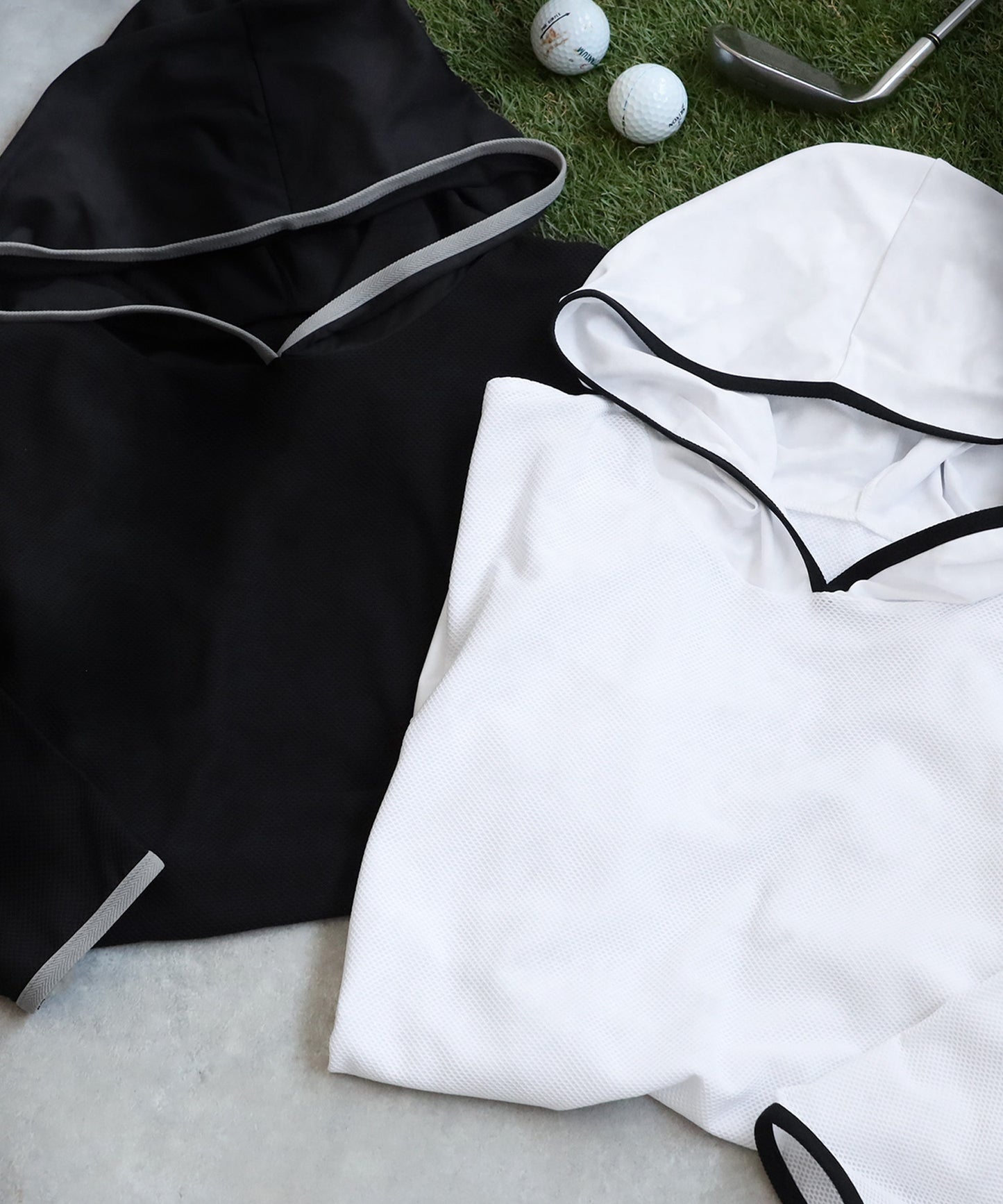 Men's ANTIQUA GOLF × STCH UV Mesh Hoodie