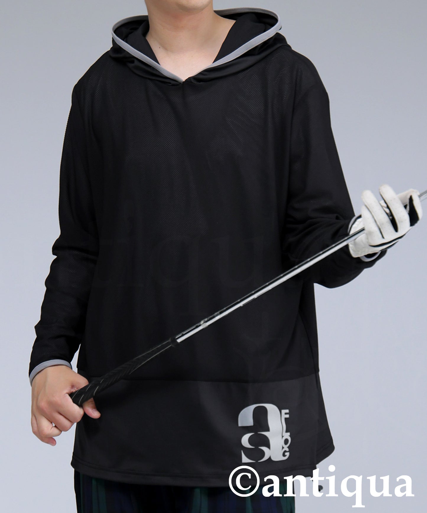 Men's ANTIQUA GOLF × STCH UV Mesh Hoodie