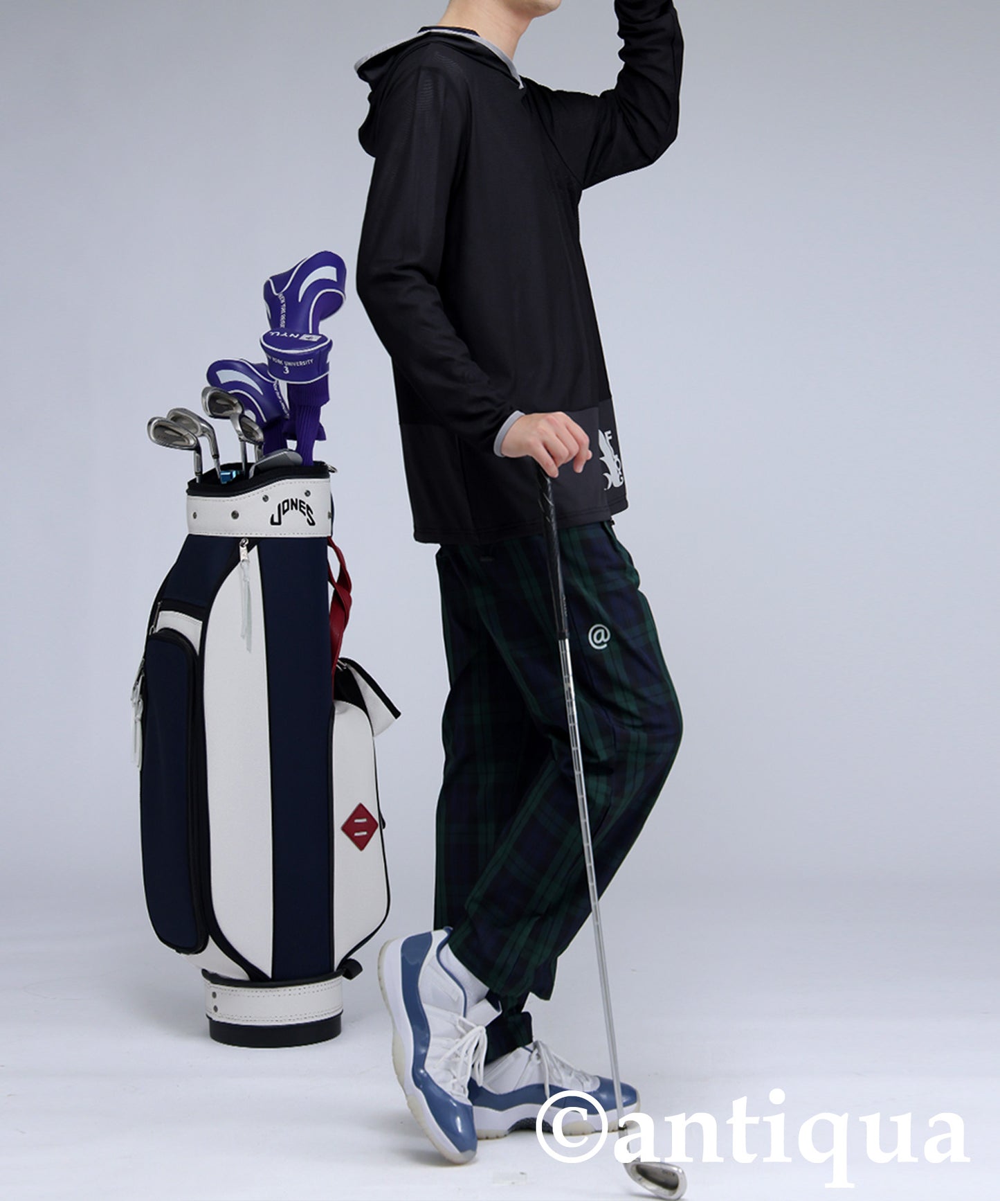 Men's ANTIQUA GOLF × STCH UV Mesh Hoodie