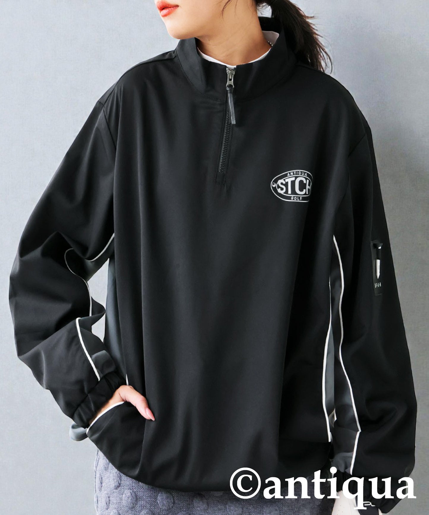 ANTIQUA GOLF×STCH Half-Zip Top Ladies