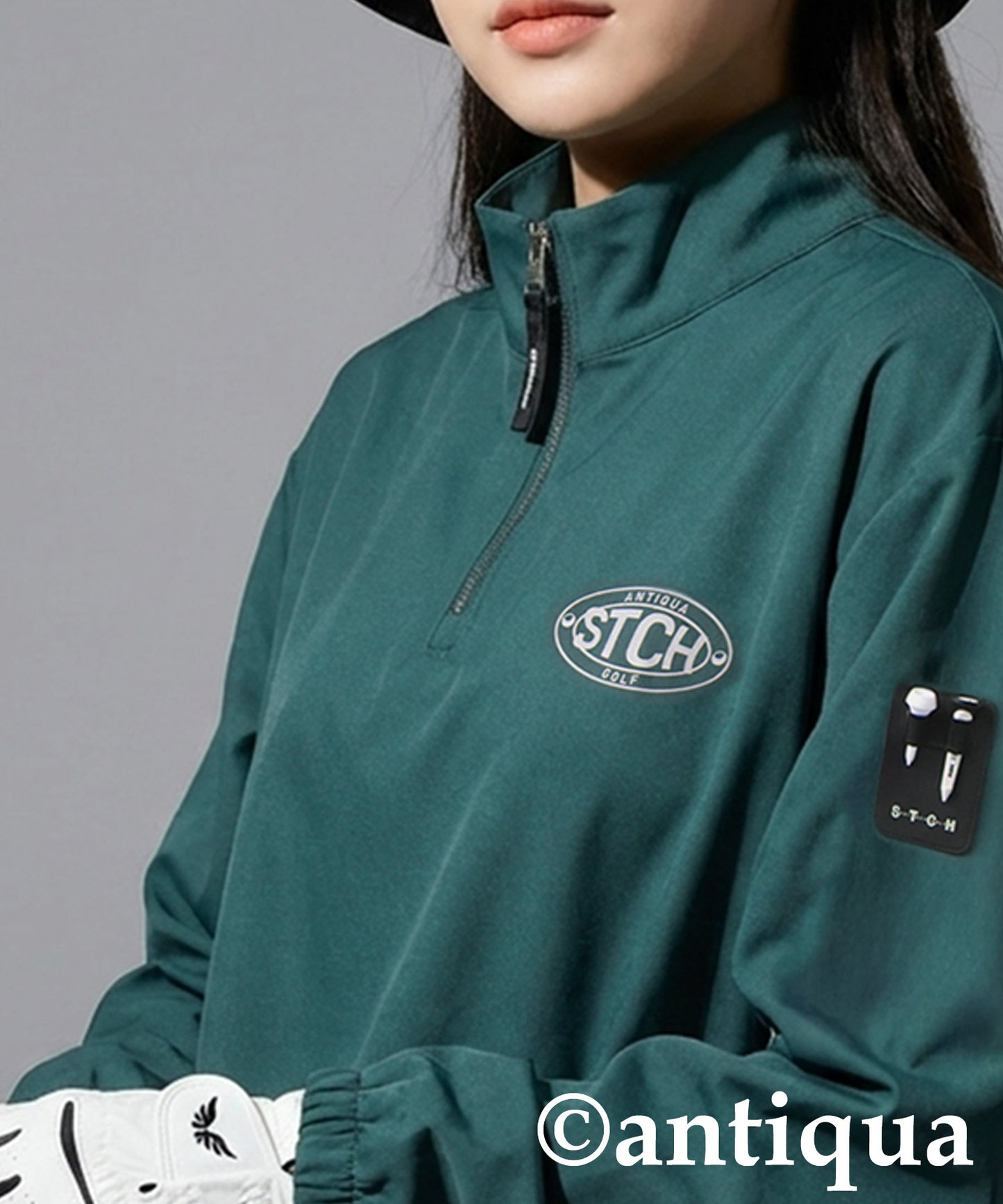ANTIQUA GOLF×STCH Half-Zip Top Ladies