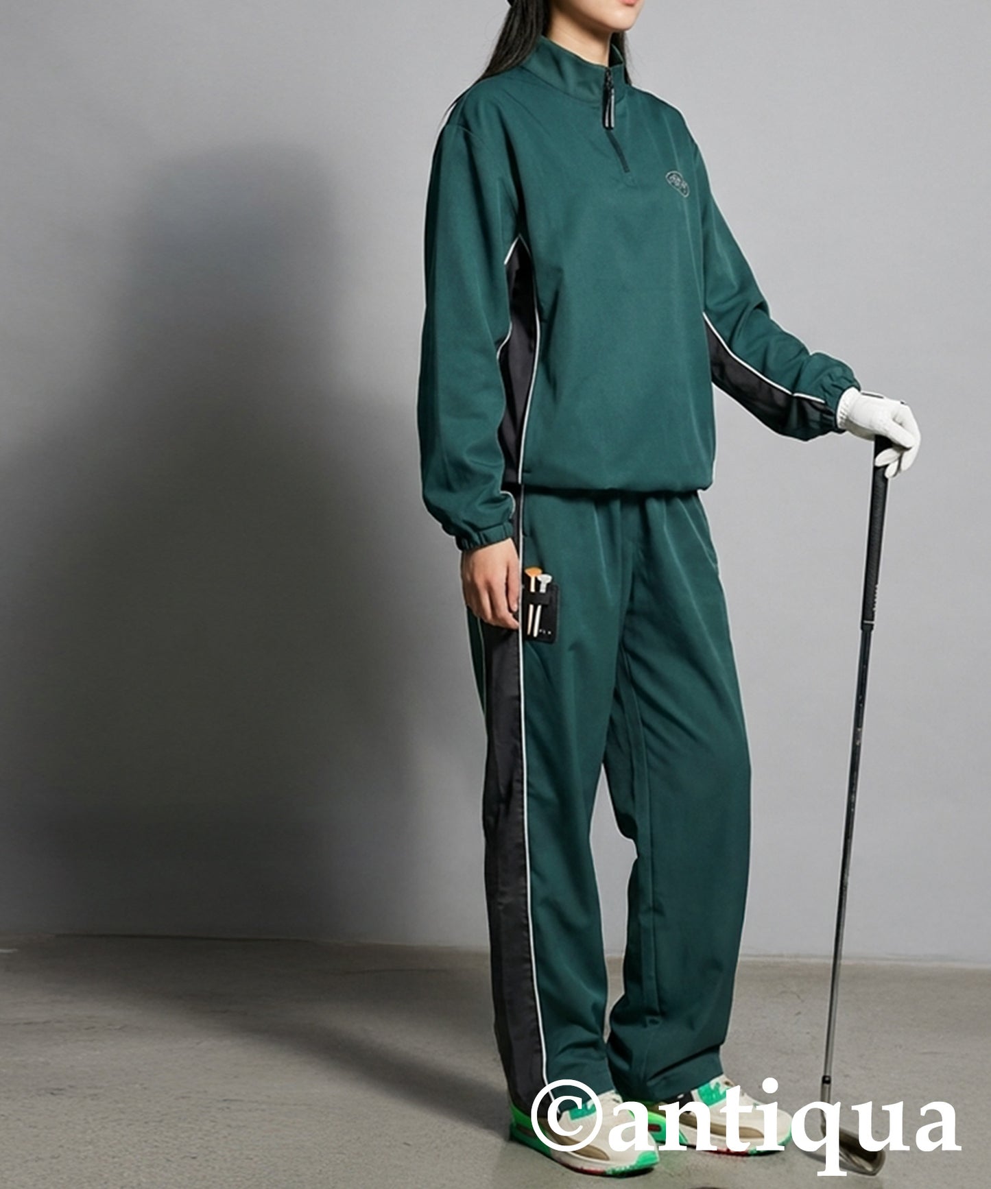 ANTIQUA GOLF×STCH Half-Zip Top Ladies