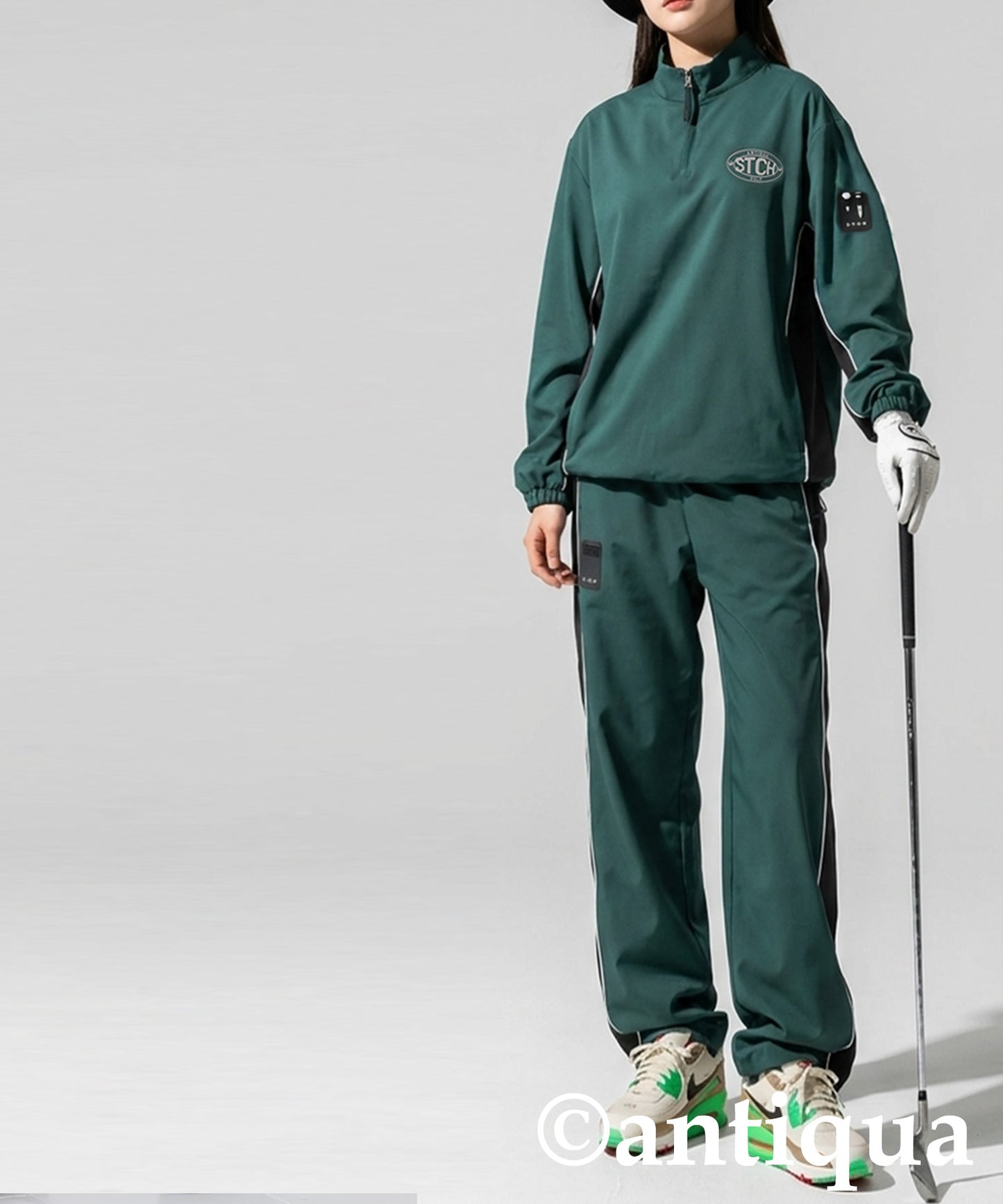 ANTIQUA GOLF×STCH Half-Zip Top Ladies