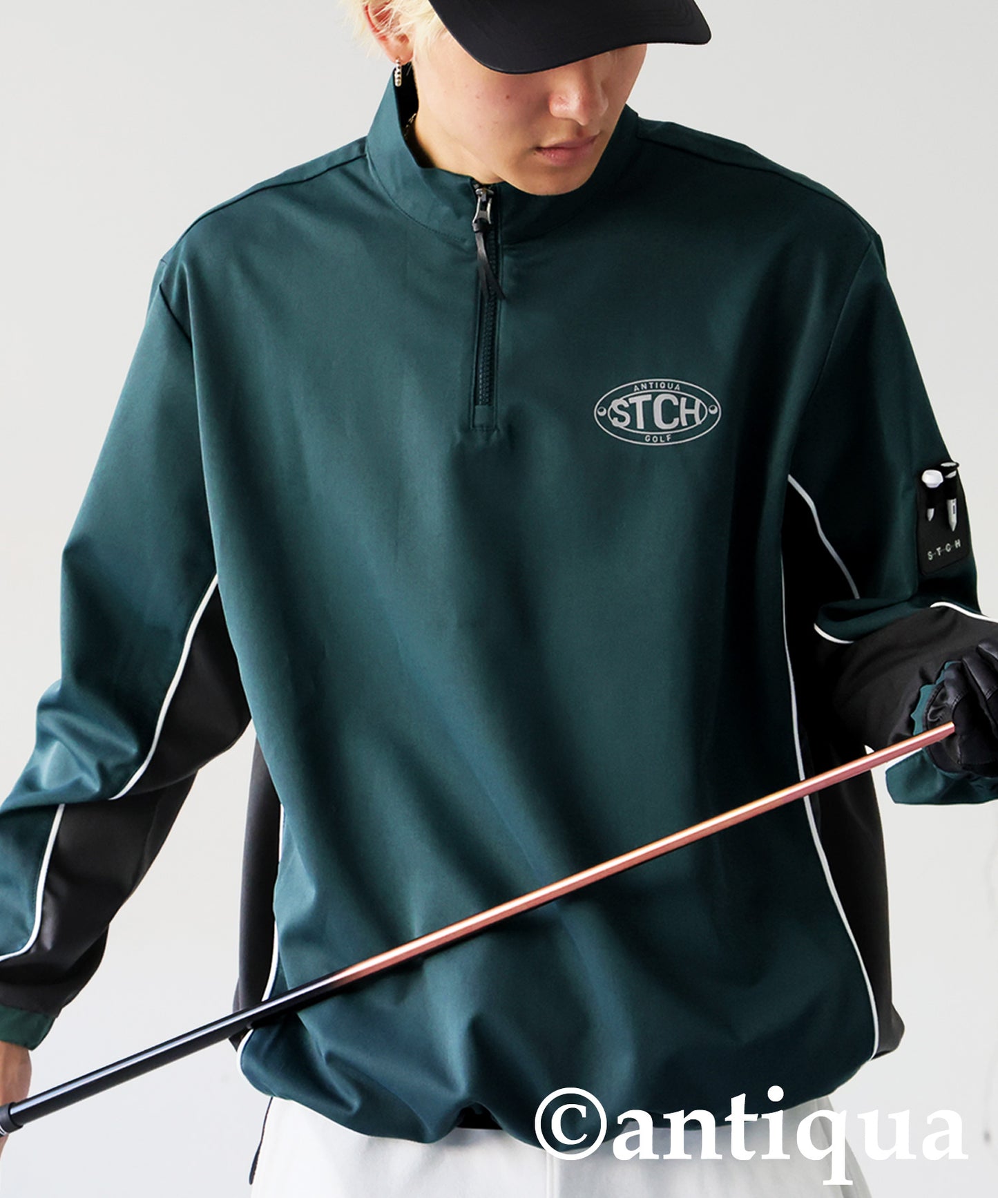 ANTIQUA GOLF×STCH Half-Zip Top Men's