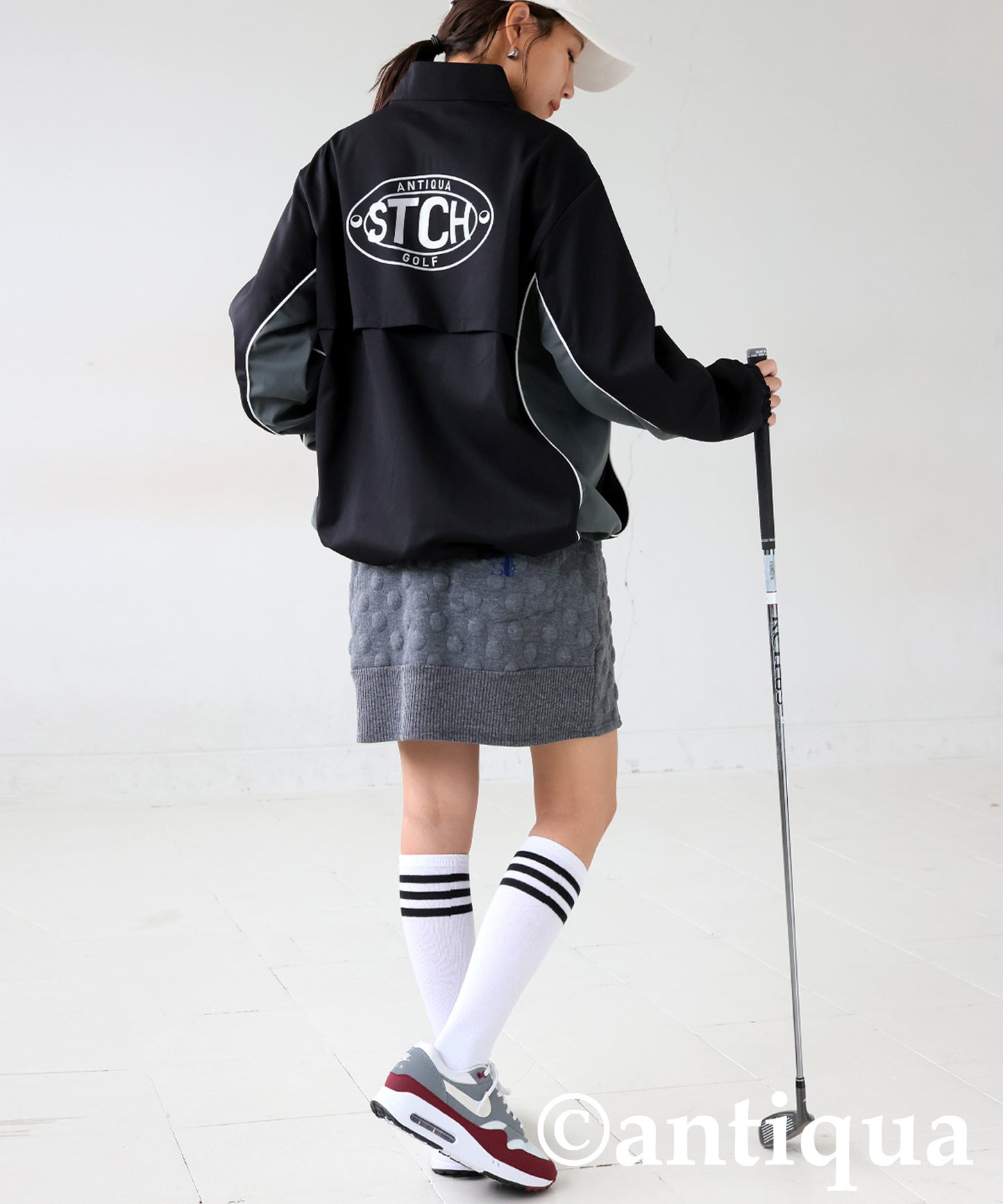 ANTIQUA GOLF×STCH Half-Zip Top Ladies