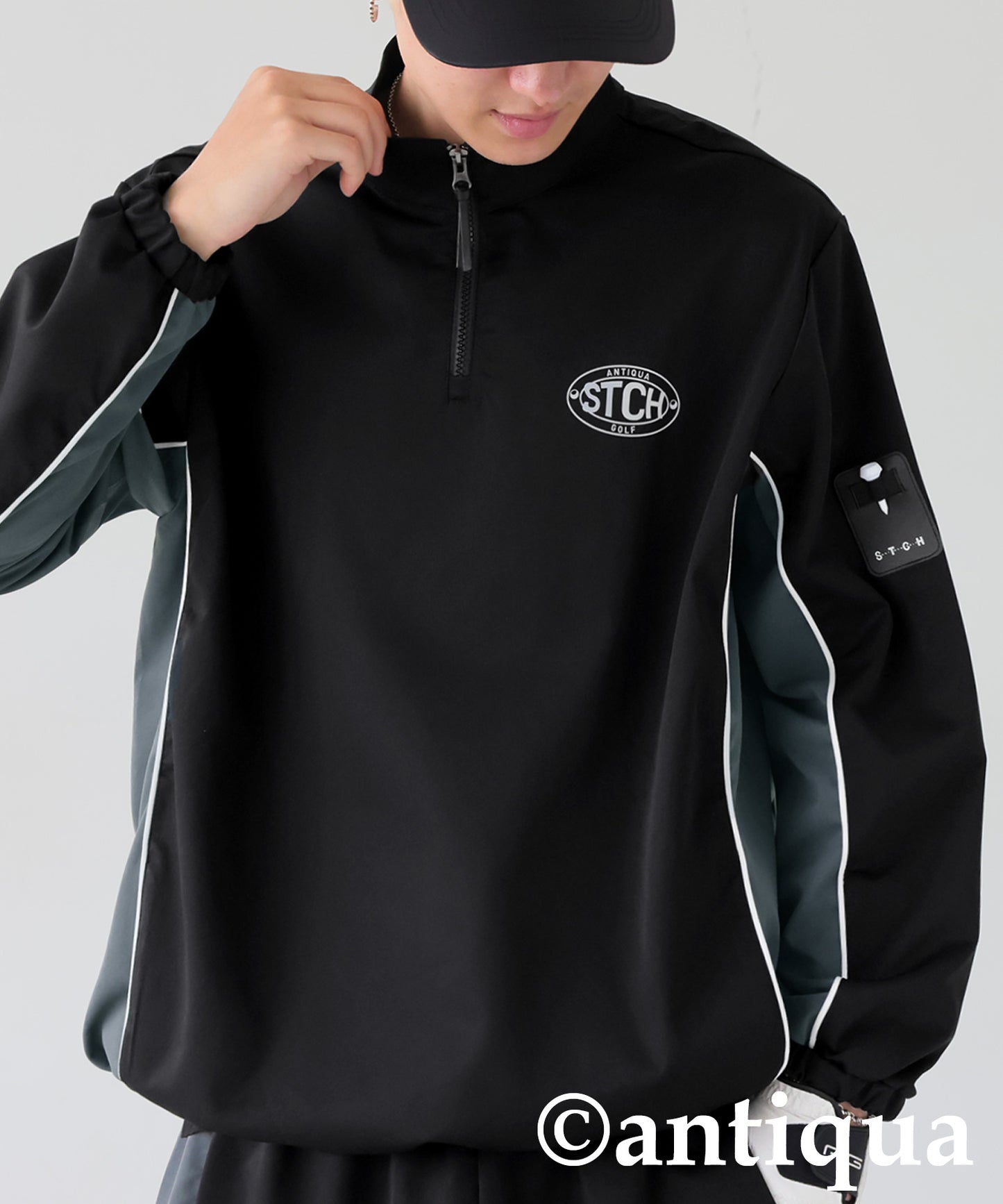 ANTIQUA GOLF×STCH Half-Zip Top Men's