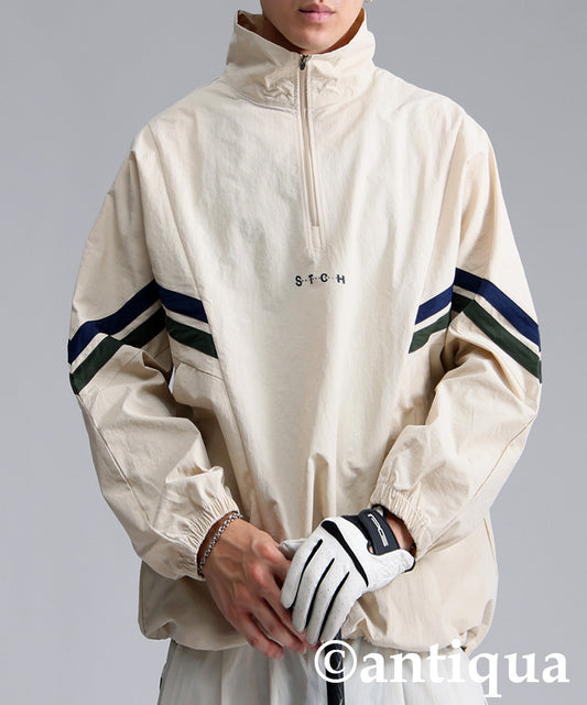 ANTIQUA GOLF×STCH Color-Coordinated Line Pullover Men's