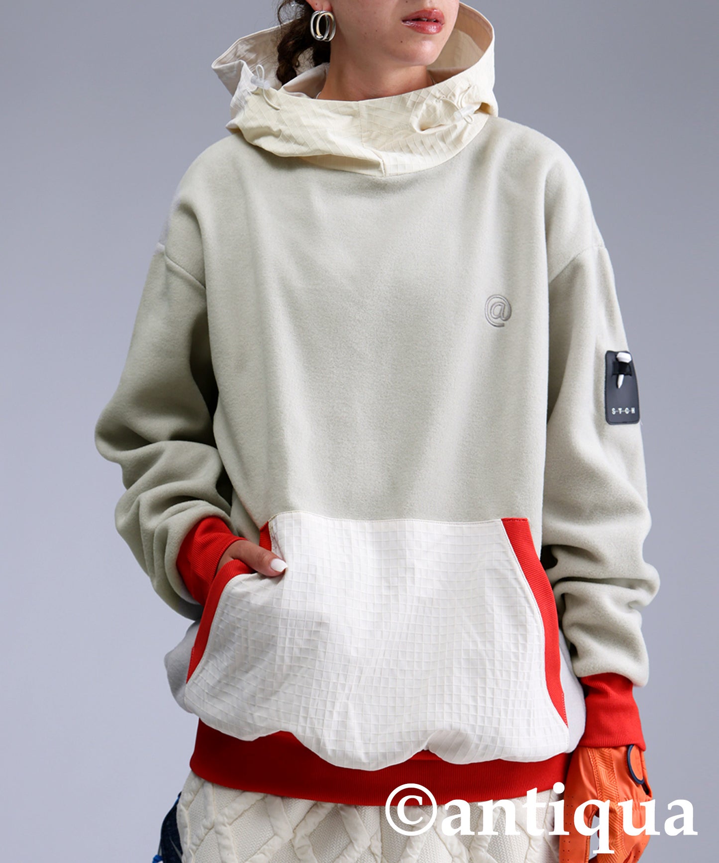 ANTIQUA GOLF×STCH Color-Coordinated Fleece Hoodie Ladies