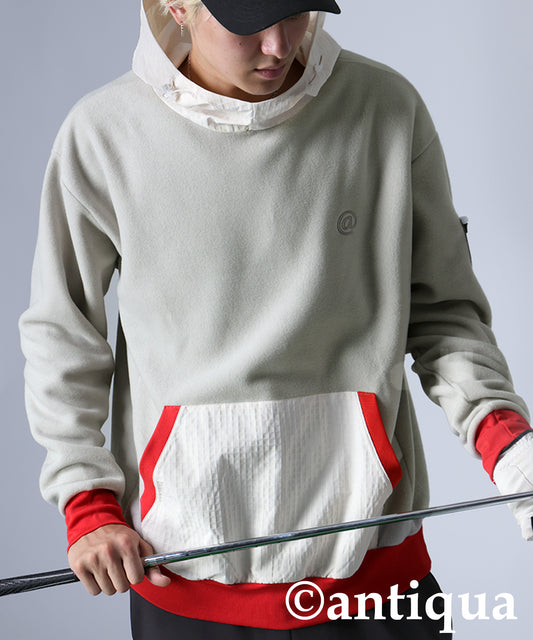 ANTIQUA GOLF×STCH Color-Coordinated Fleece Hoodie Men's