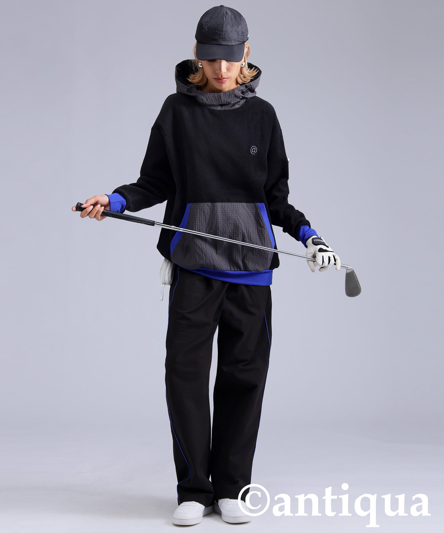 ANTIQUA GOLF×STCH Color-Coordinated Fleece Hoodie Ladies