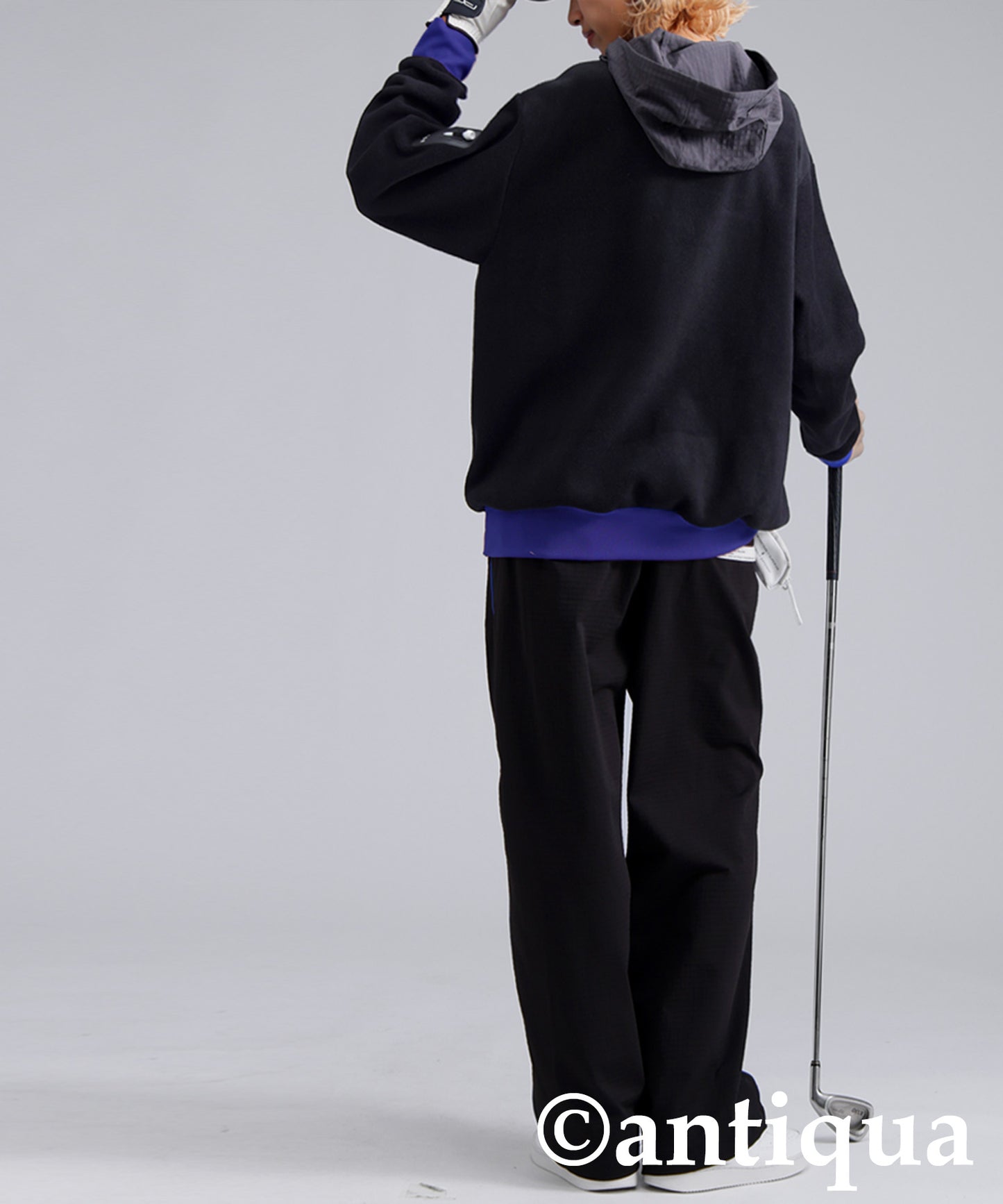 ANTIQUA GOLF×STCH Color-Coordinated Fleece Hoodie Ladies