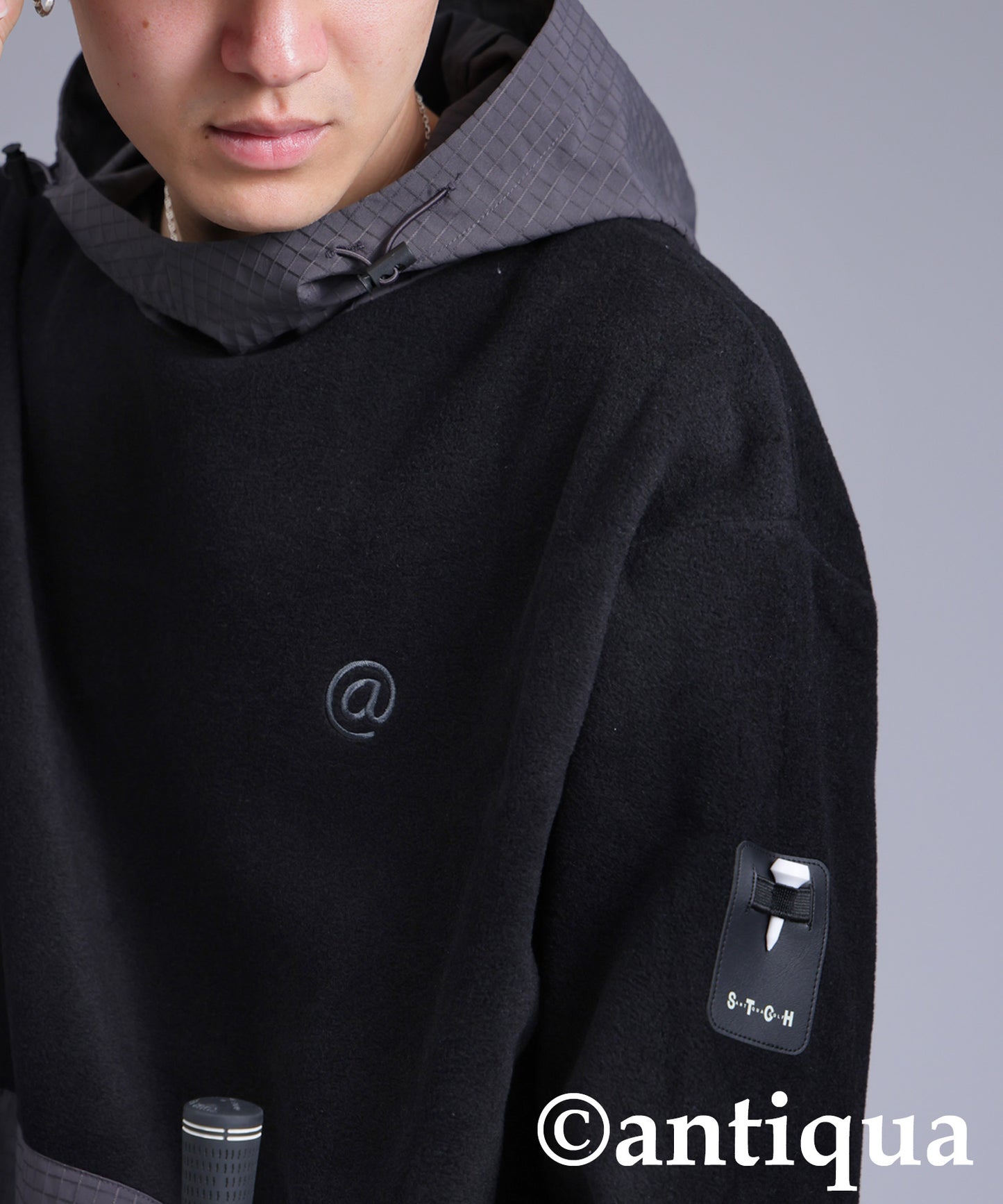 ANTIQUA GOLF×STCH Color-Coordinated Fleece Hoodie Men's