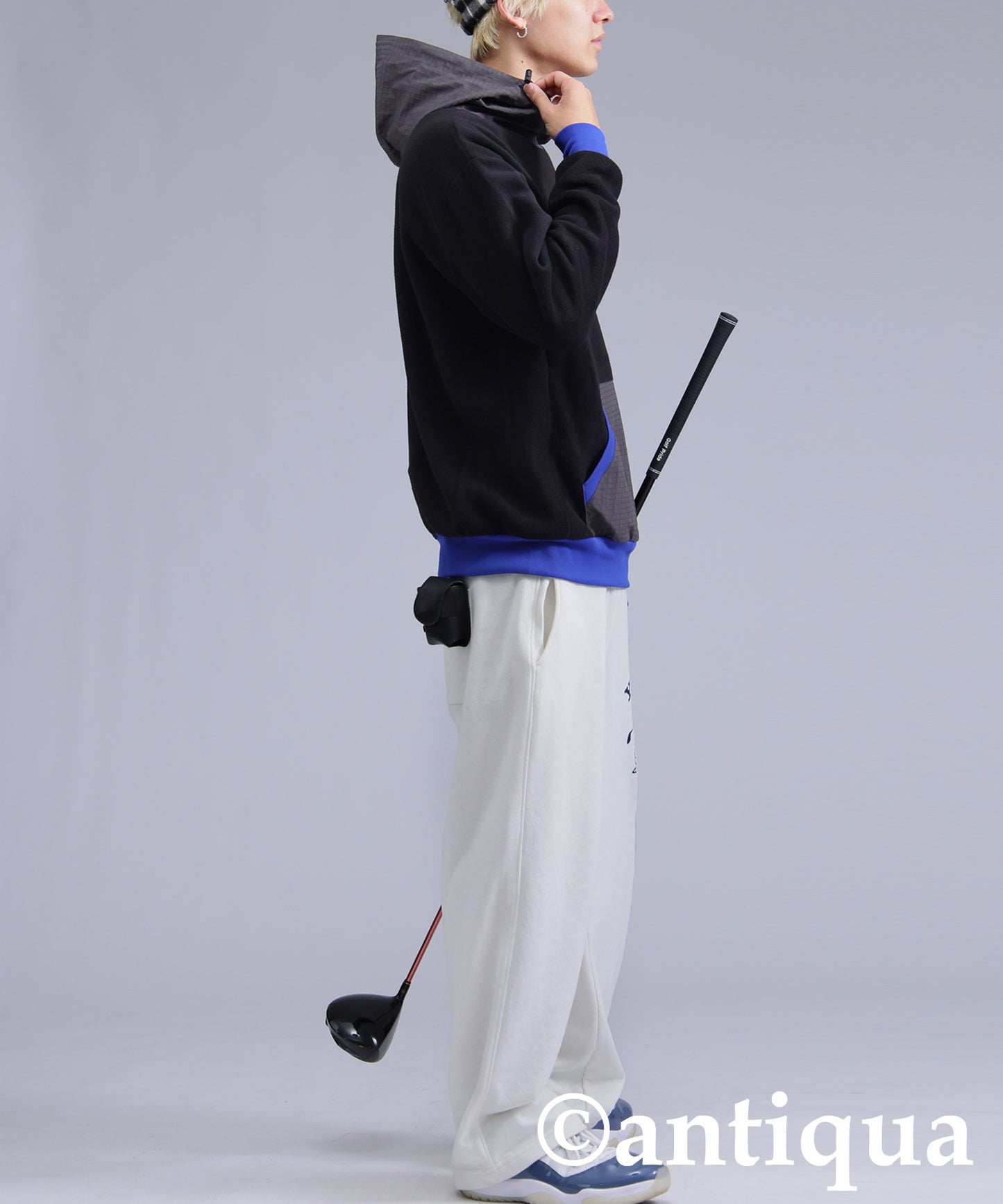 ANTIQUA GOLF×STCH Color-Coordinated Fleece Hoodie Men's