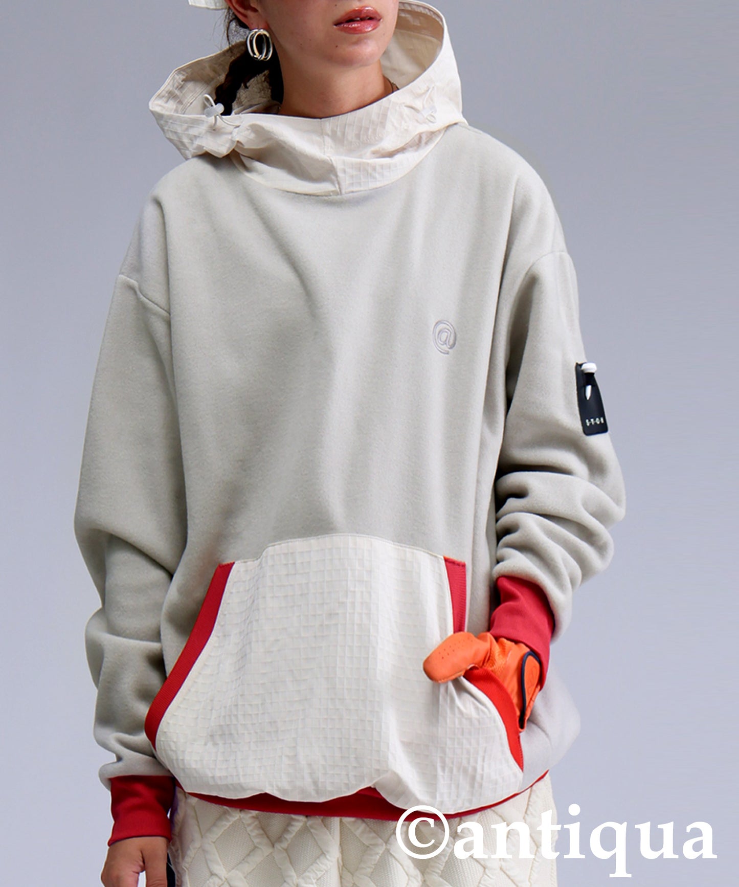 ANTIQUA GOLF×STCH Color-Coordinated Fleece Hoodie Ladies
