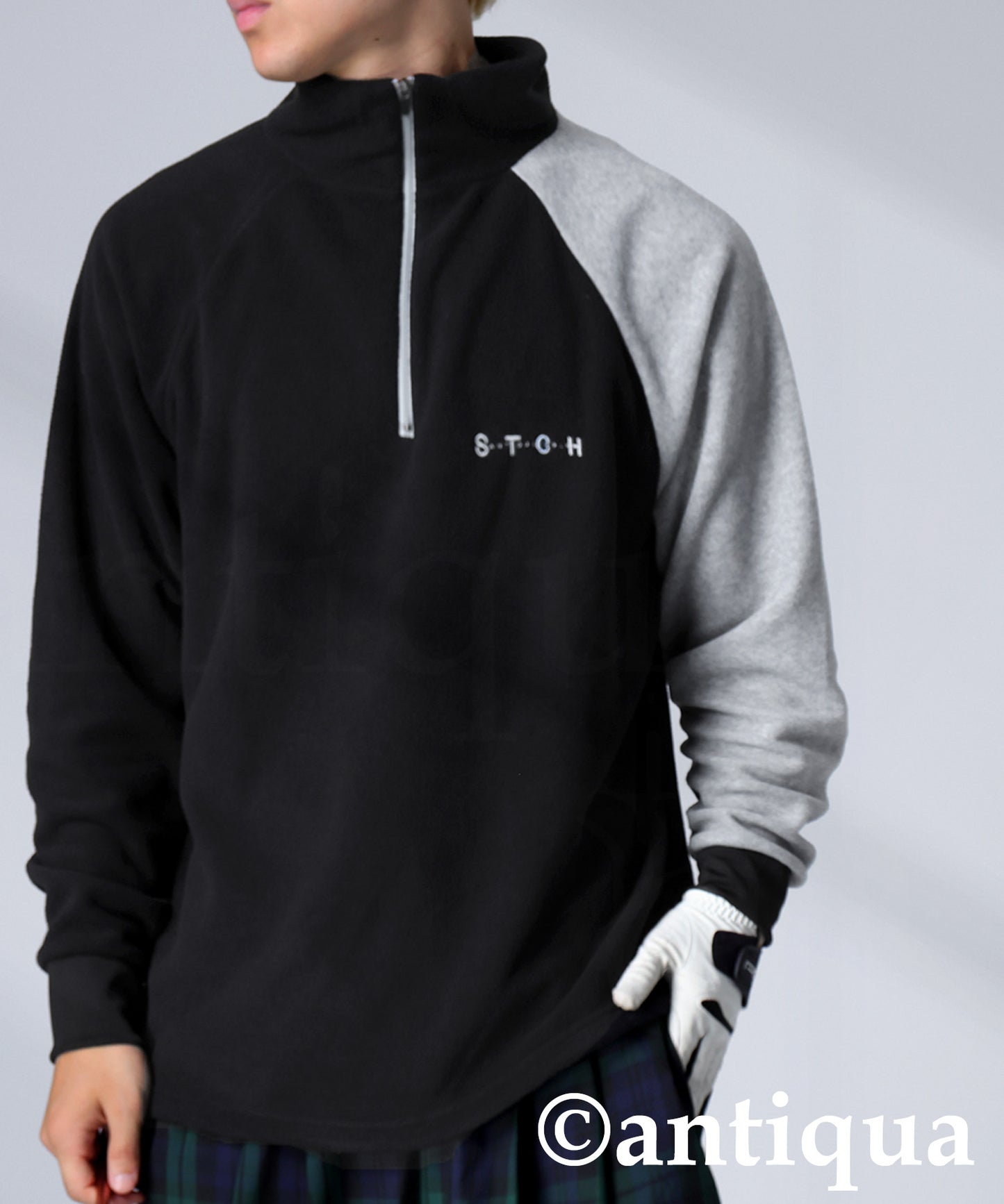 ANTIQUA GOLF×STCH Color-Coordinated Fleece Top Men's