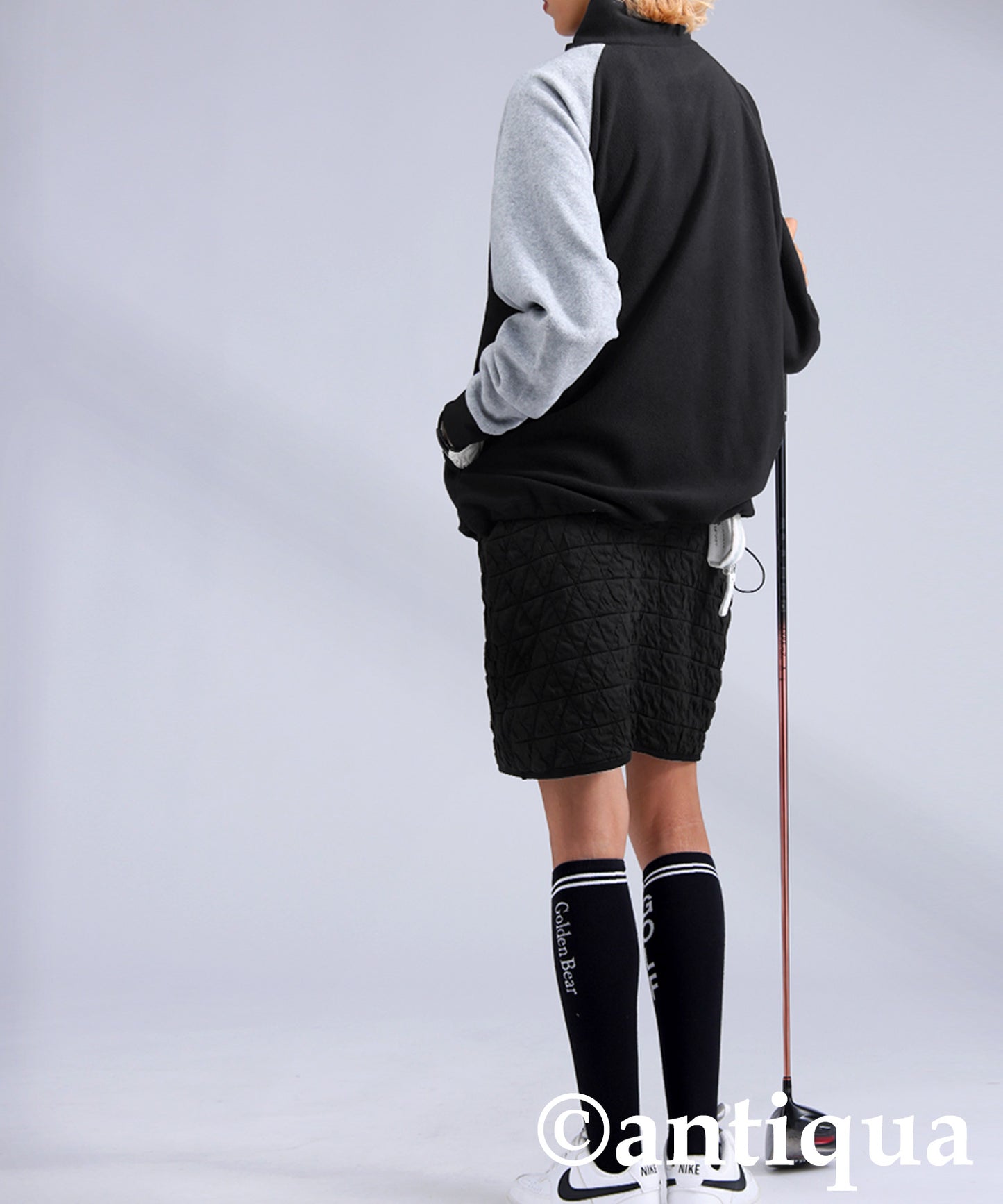 ANTIQUA GOLF×STCH Color-Coordinated Fleece Top Ladies