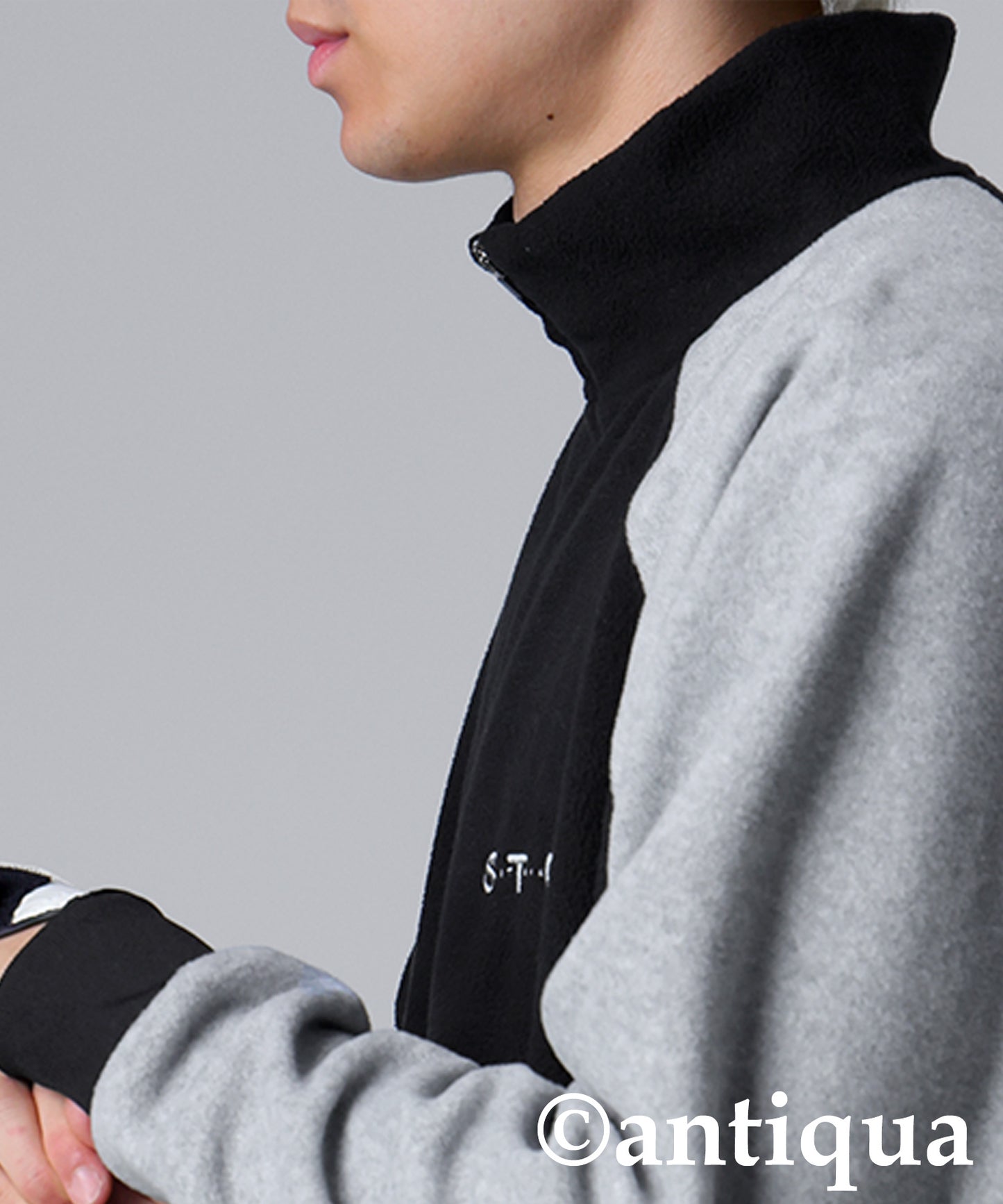 ANTIQUA GOLF×STCH Color-Coordinated Fleece Top Men's