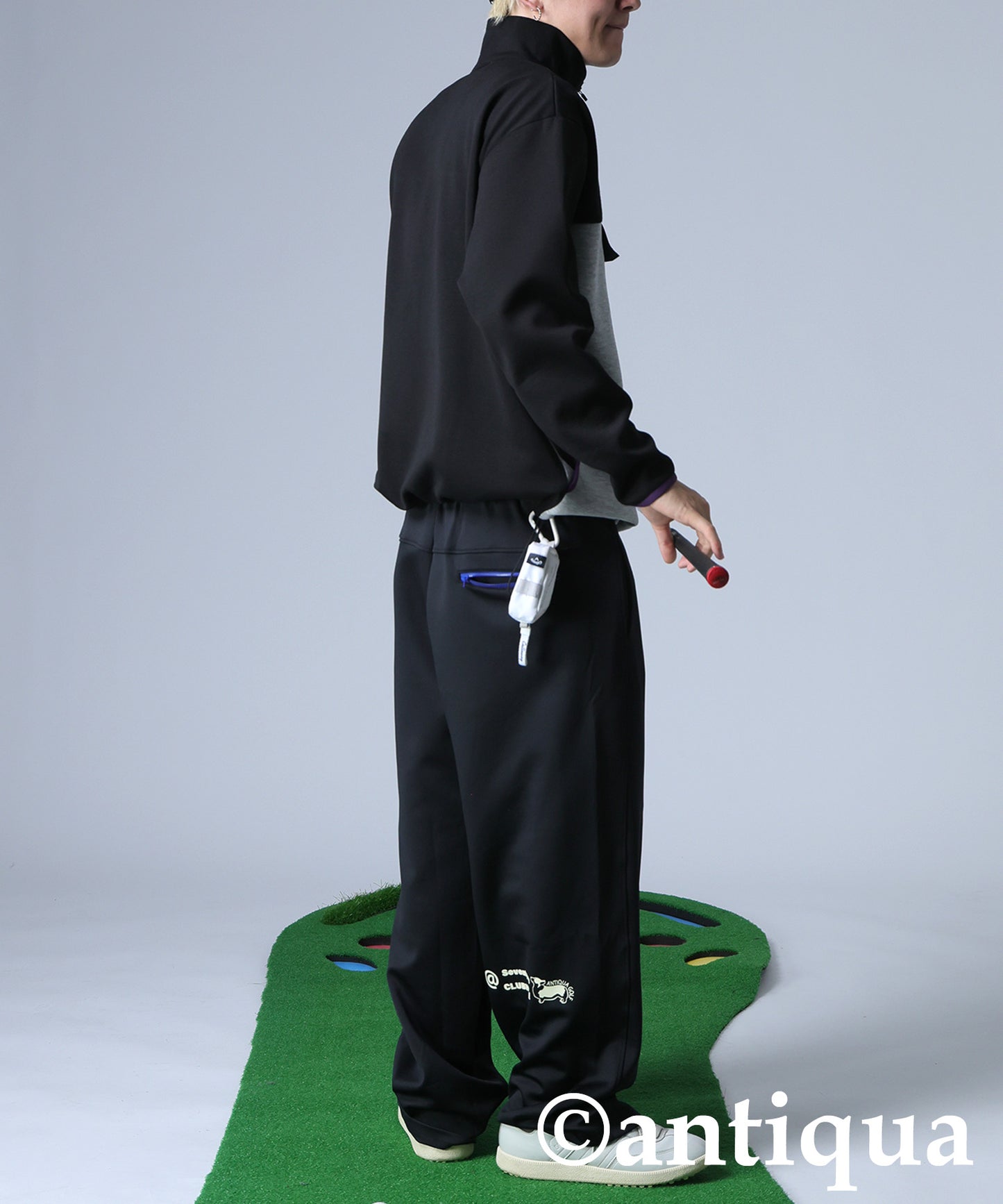 ANTIQUA GOLF×STCH Color-Coordinated Pullover Men's