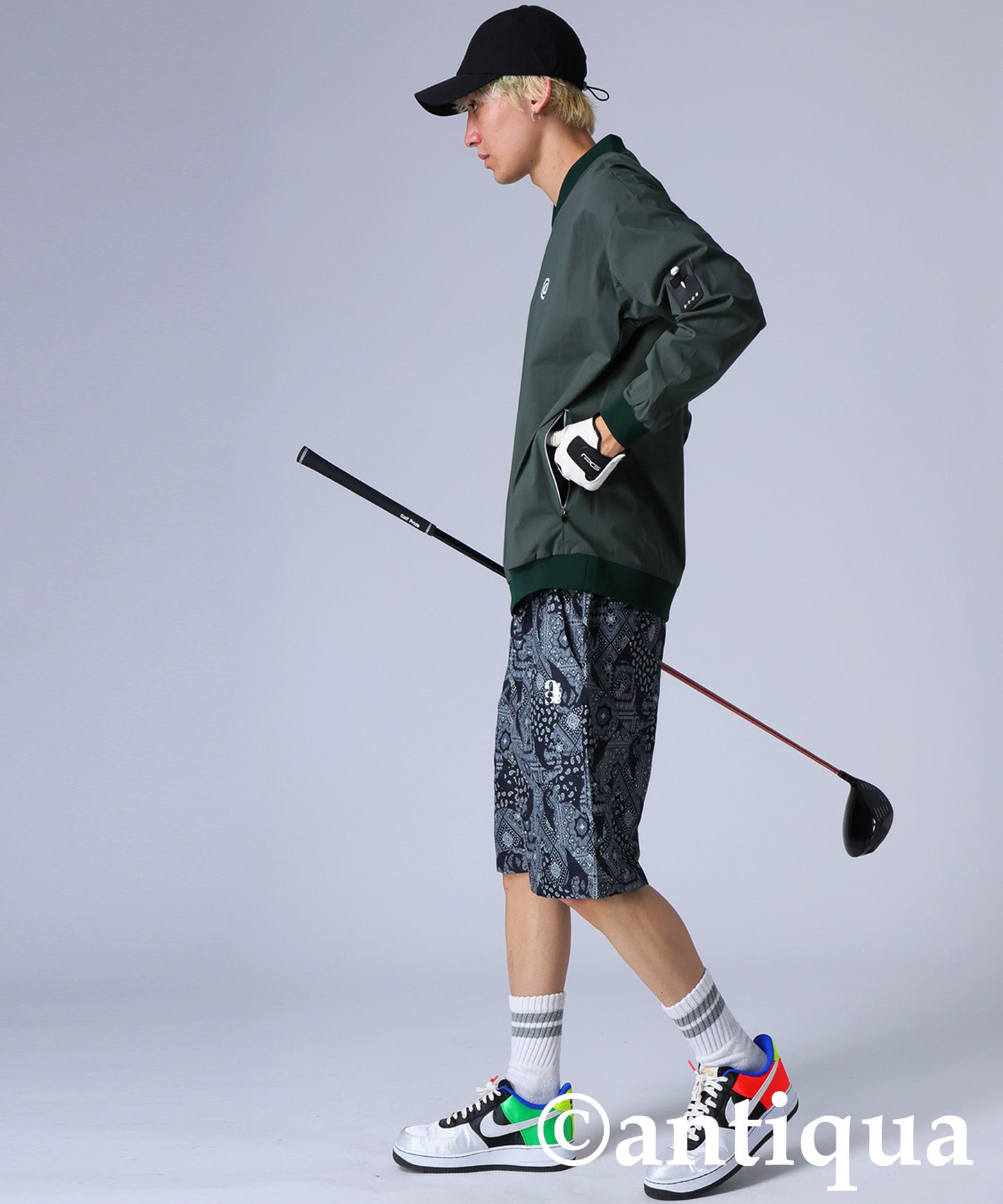 ANTIQUA GOLF×STCH Logo Tops Men's