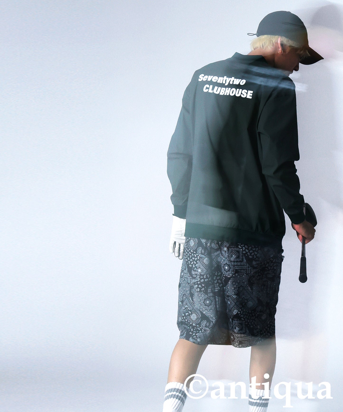 ANTIQUA GOLF×STCH Logo Tops Men's