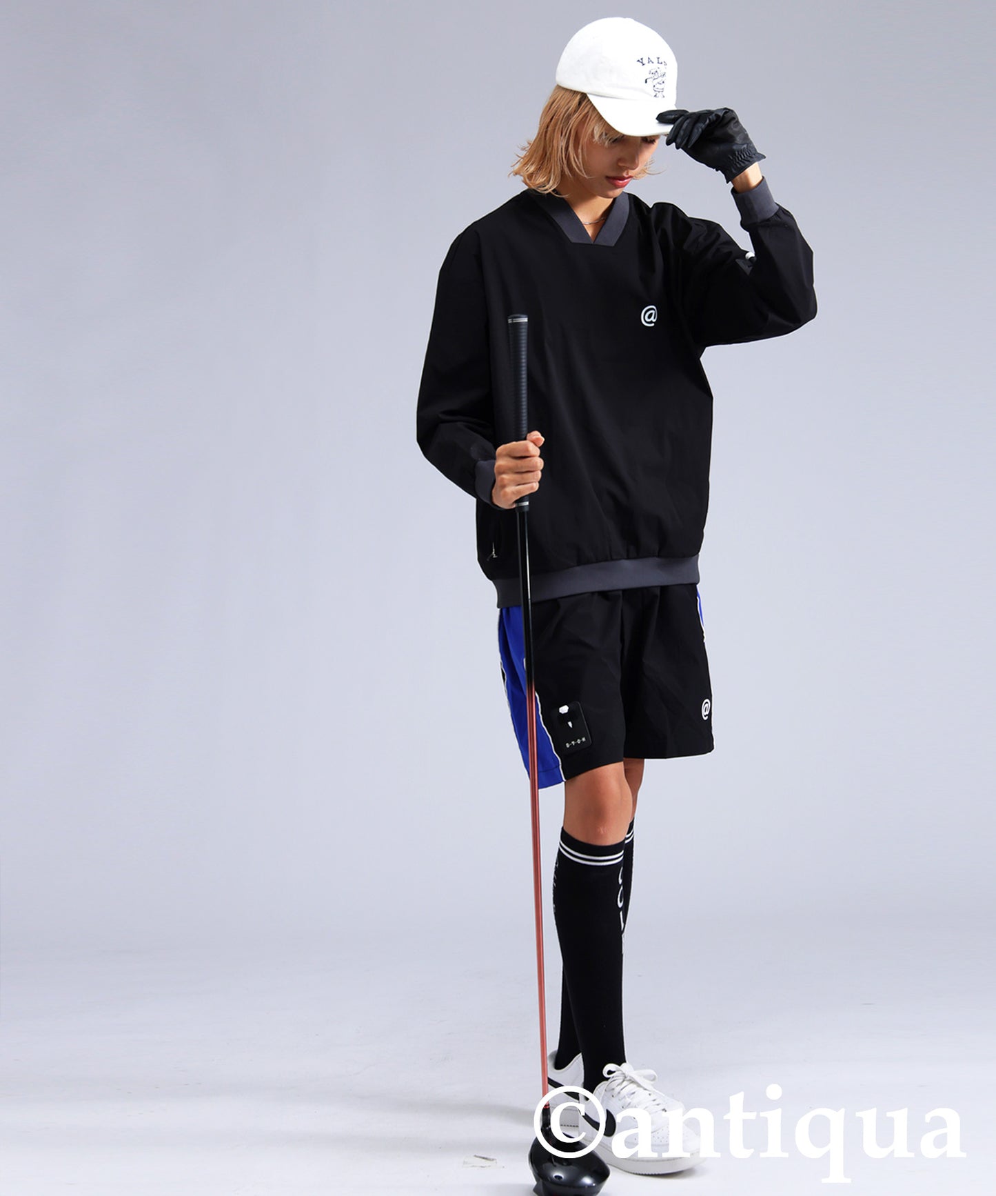 ANTIQUA GOLF×STCH Logo Tops Ladies