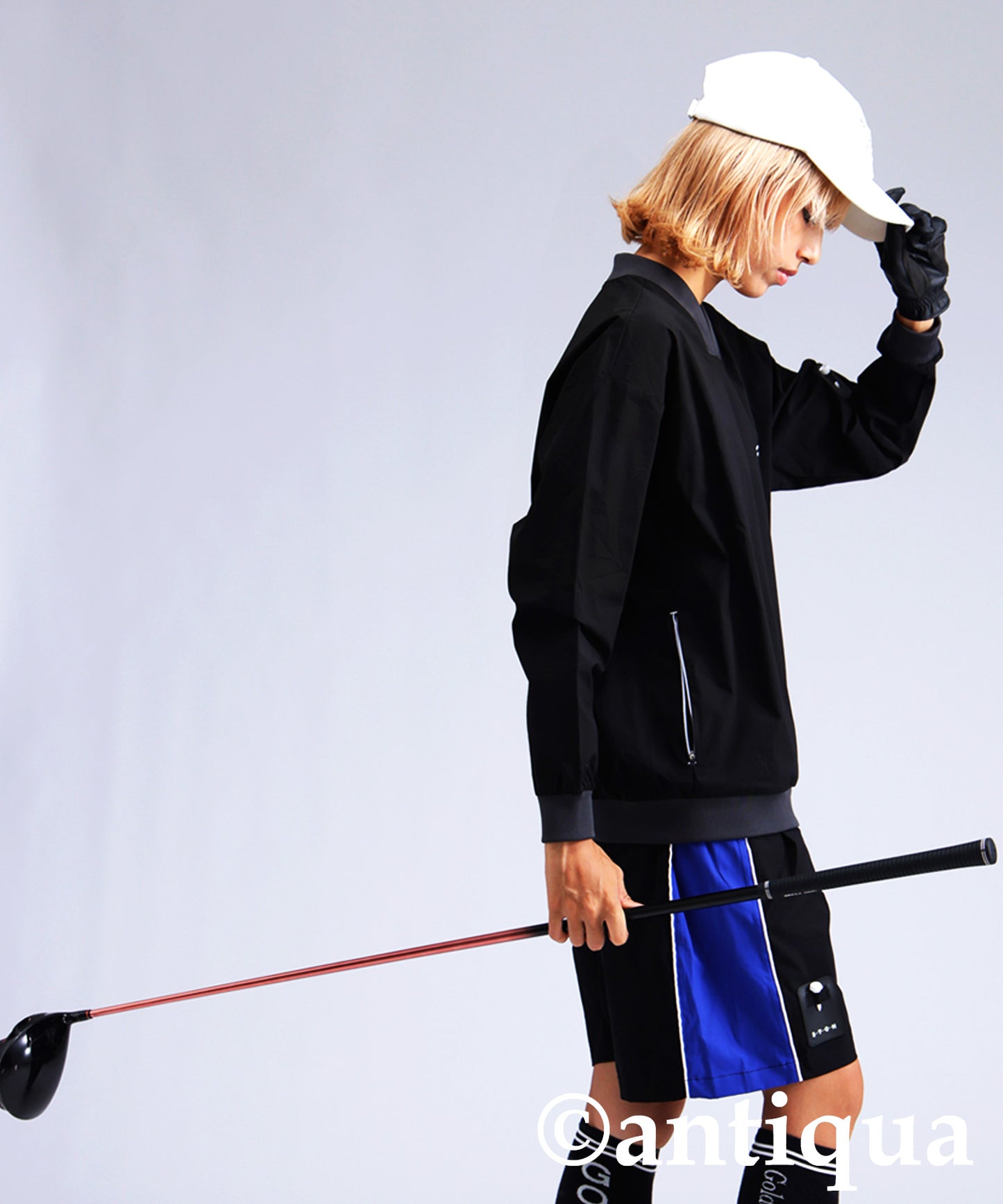 ANTIQUA GOLF×STCH Logo Tops Ladies