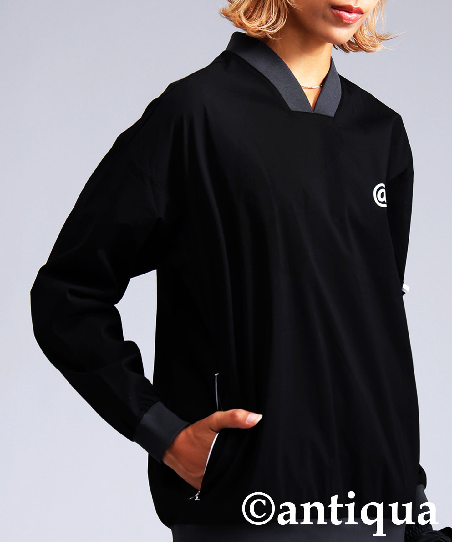 ANTIQUA GOLF×STCH Logo Tops Ladies