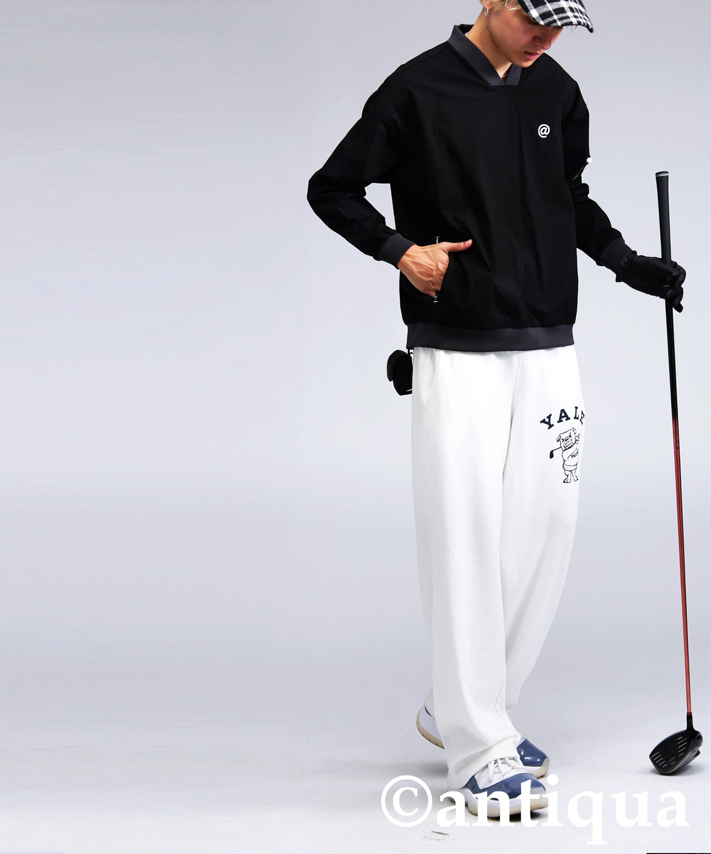 ANTIQUA GOLF×STCH Logo Tops Men's