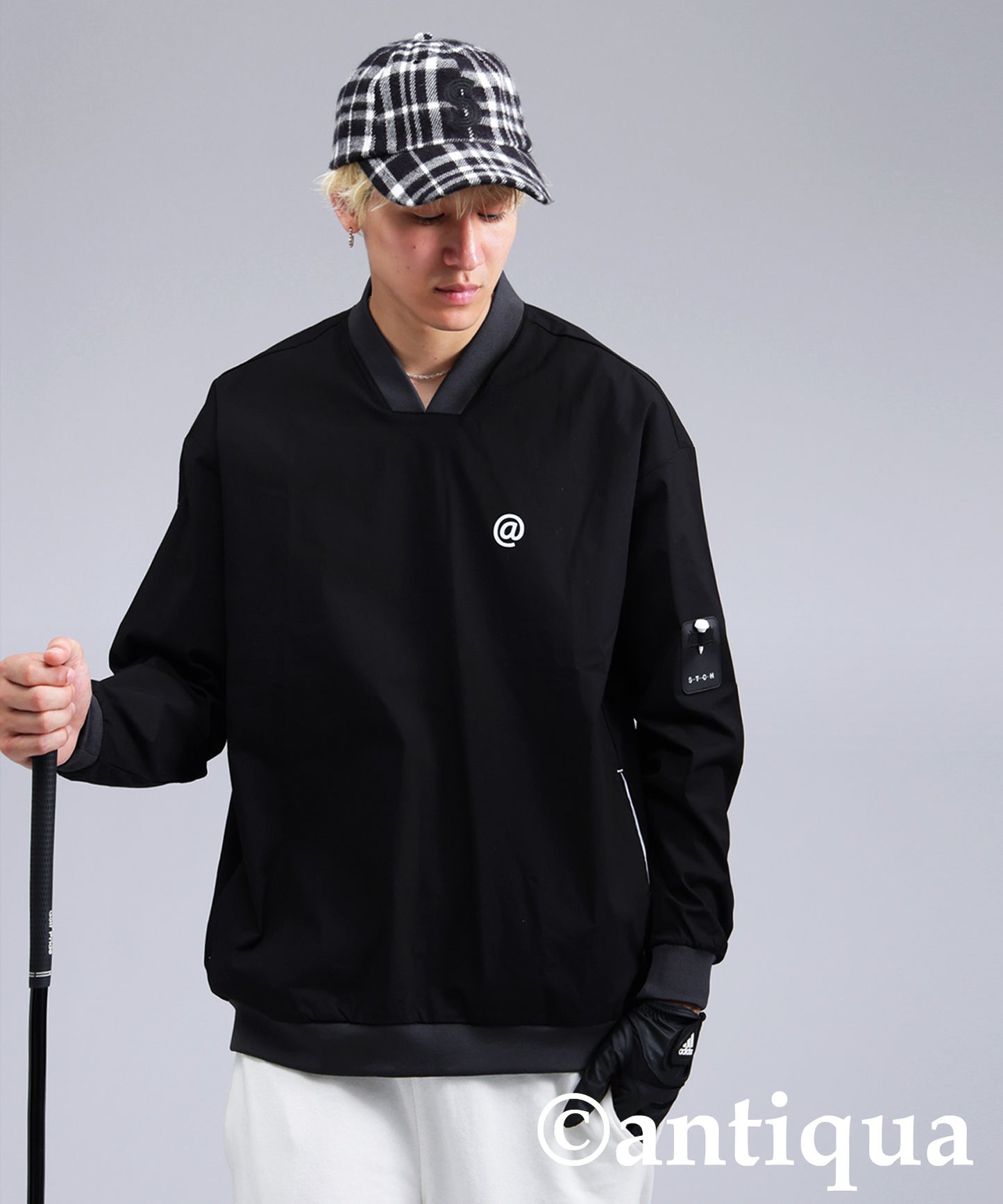 ANTIQUA GOLF×STCH Logo Tops Men's