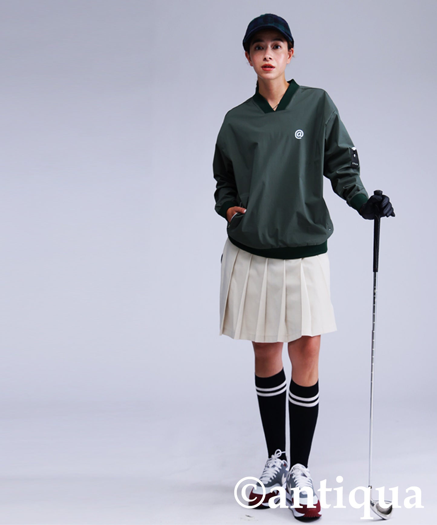 ANTIQUA GOLF×STCH Logo Tops Ladies