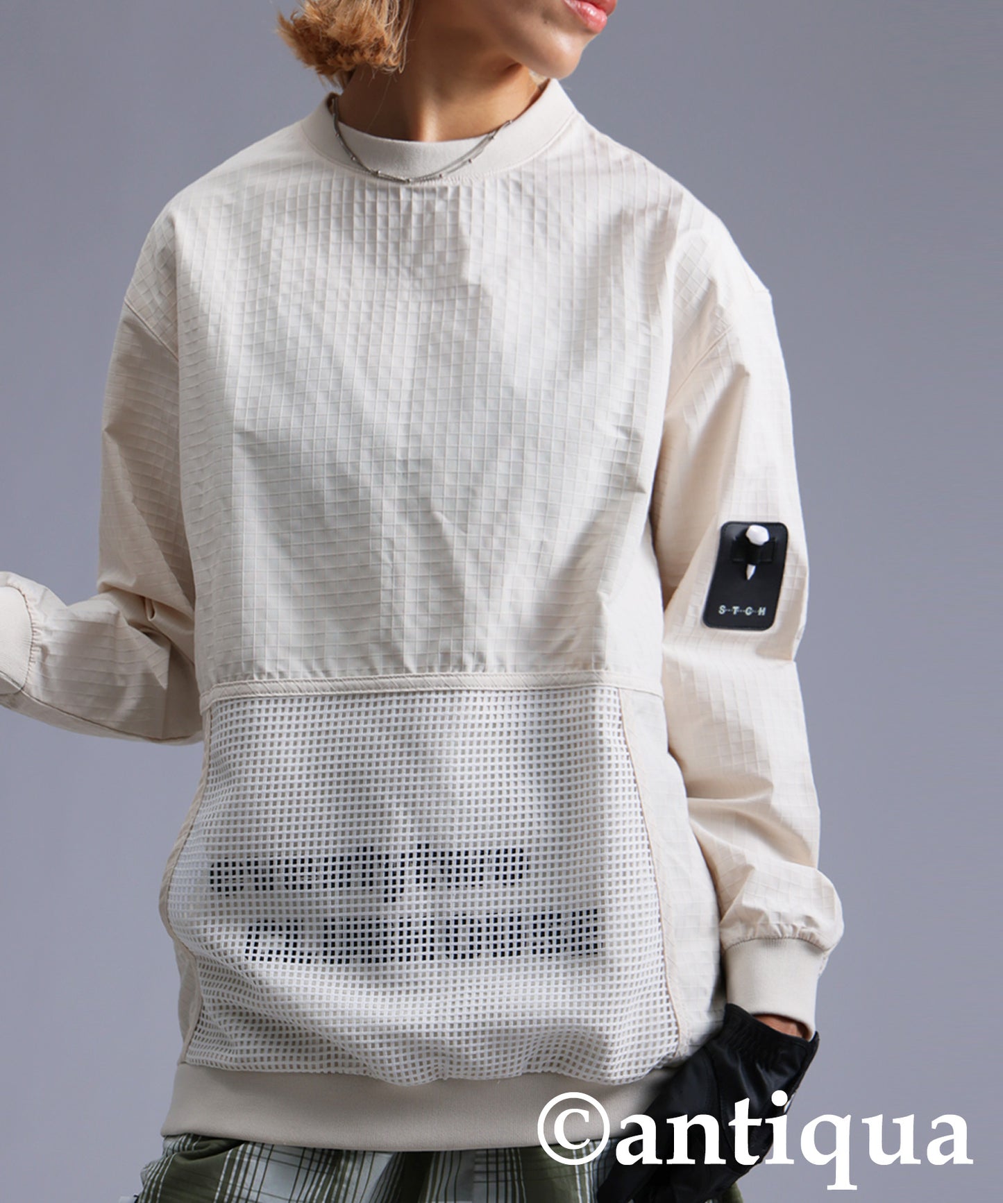 ANTIQUA GOLF×STCH Mesh Pocket Tops Ladies