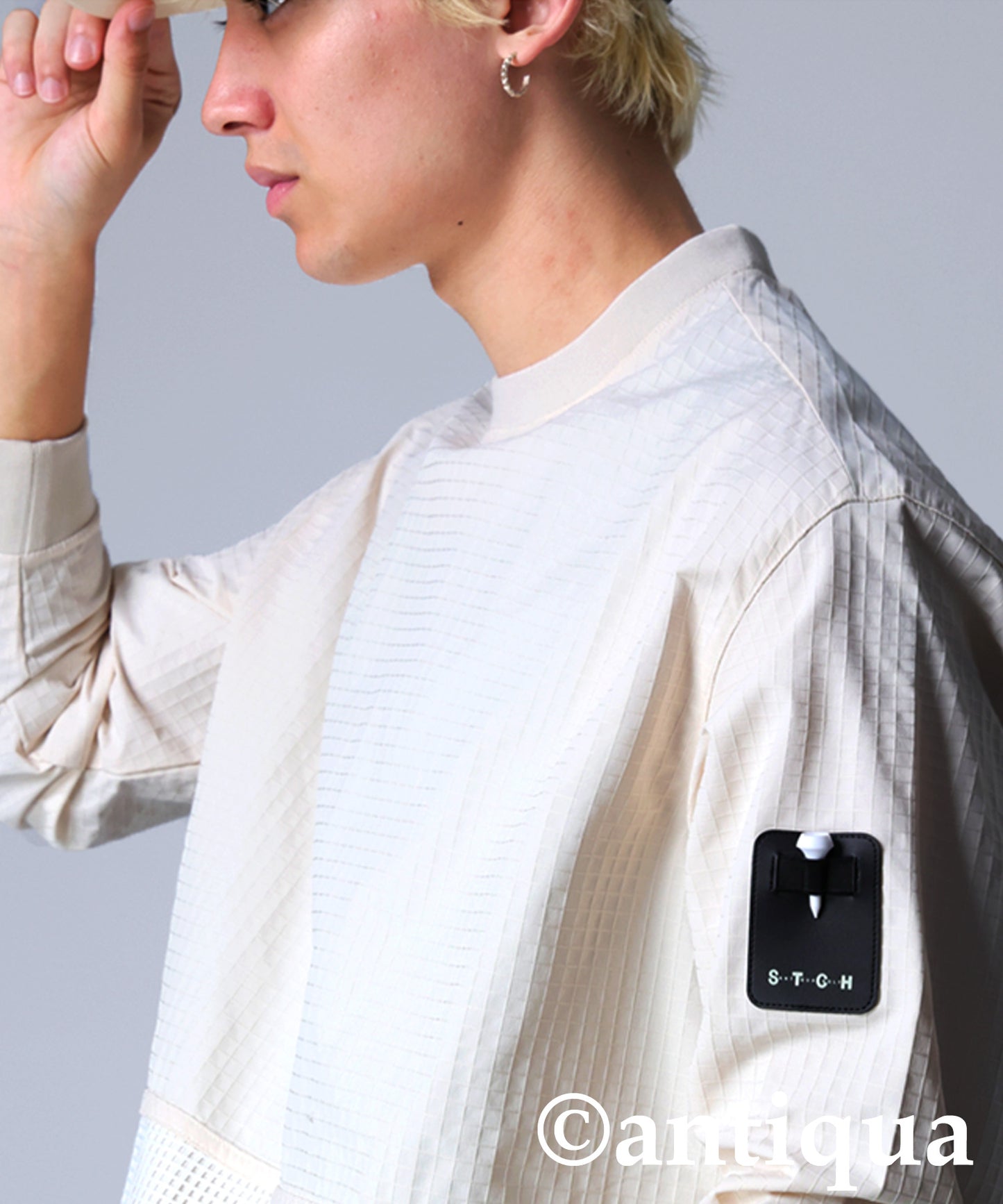 ANTIQUA GOLF×STCH Mesh Pocket Tops Men's