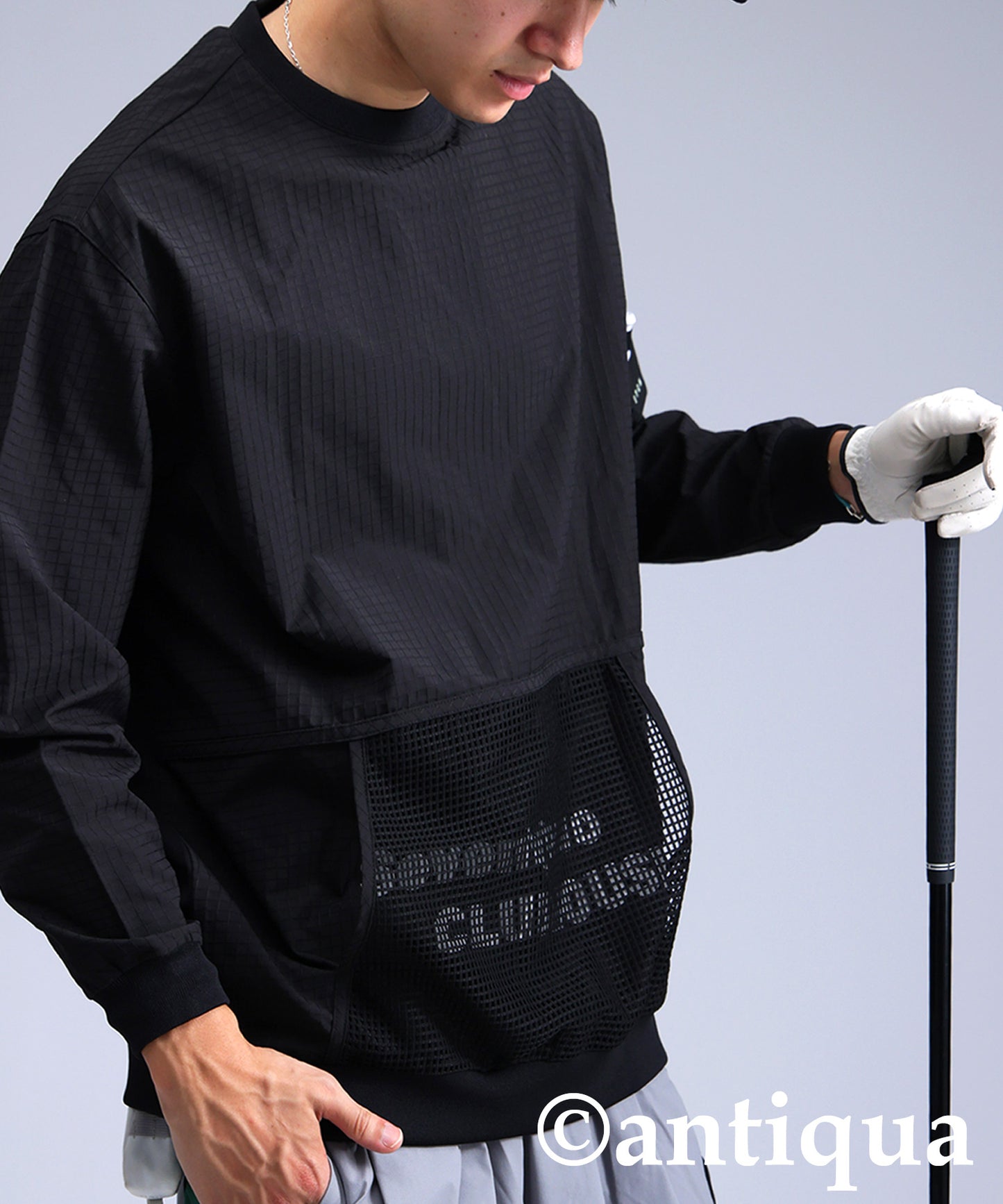 ANTIQUA GOLF×STCH Mesh Pocket Tops Men's
