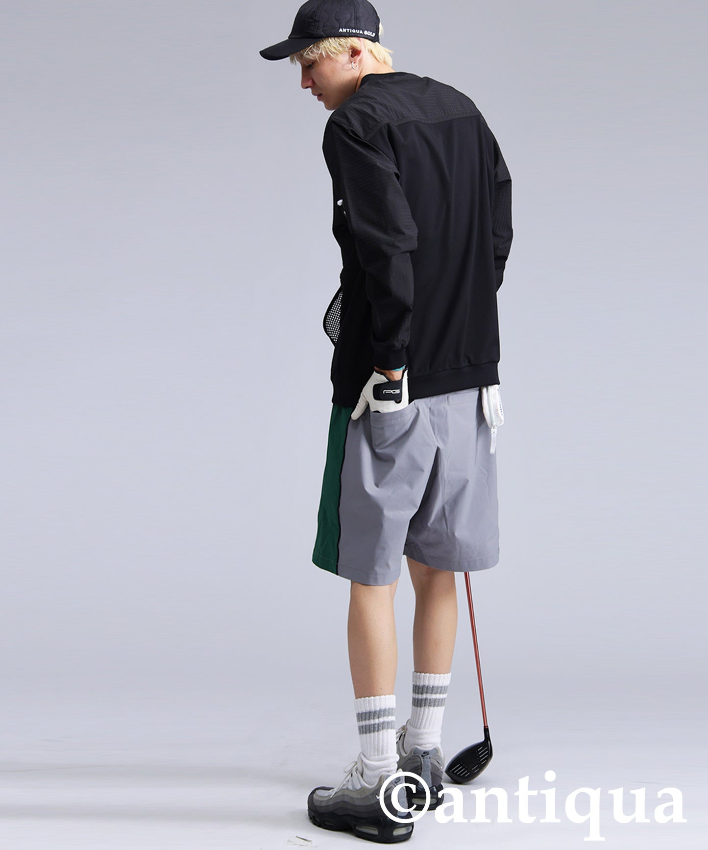 ANTIQUA GOLF×STCH Mesh Pocket Tops Men's