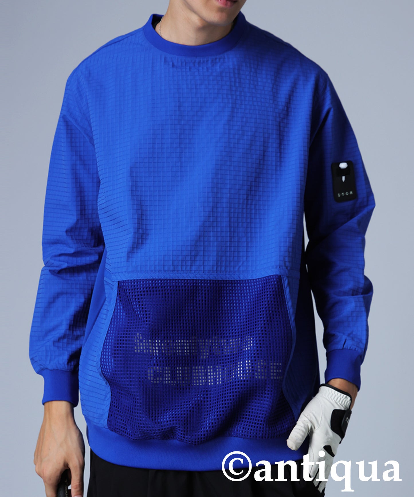 ANTIQUA GOLF×STCH Mesh Pocket Tops Men's