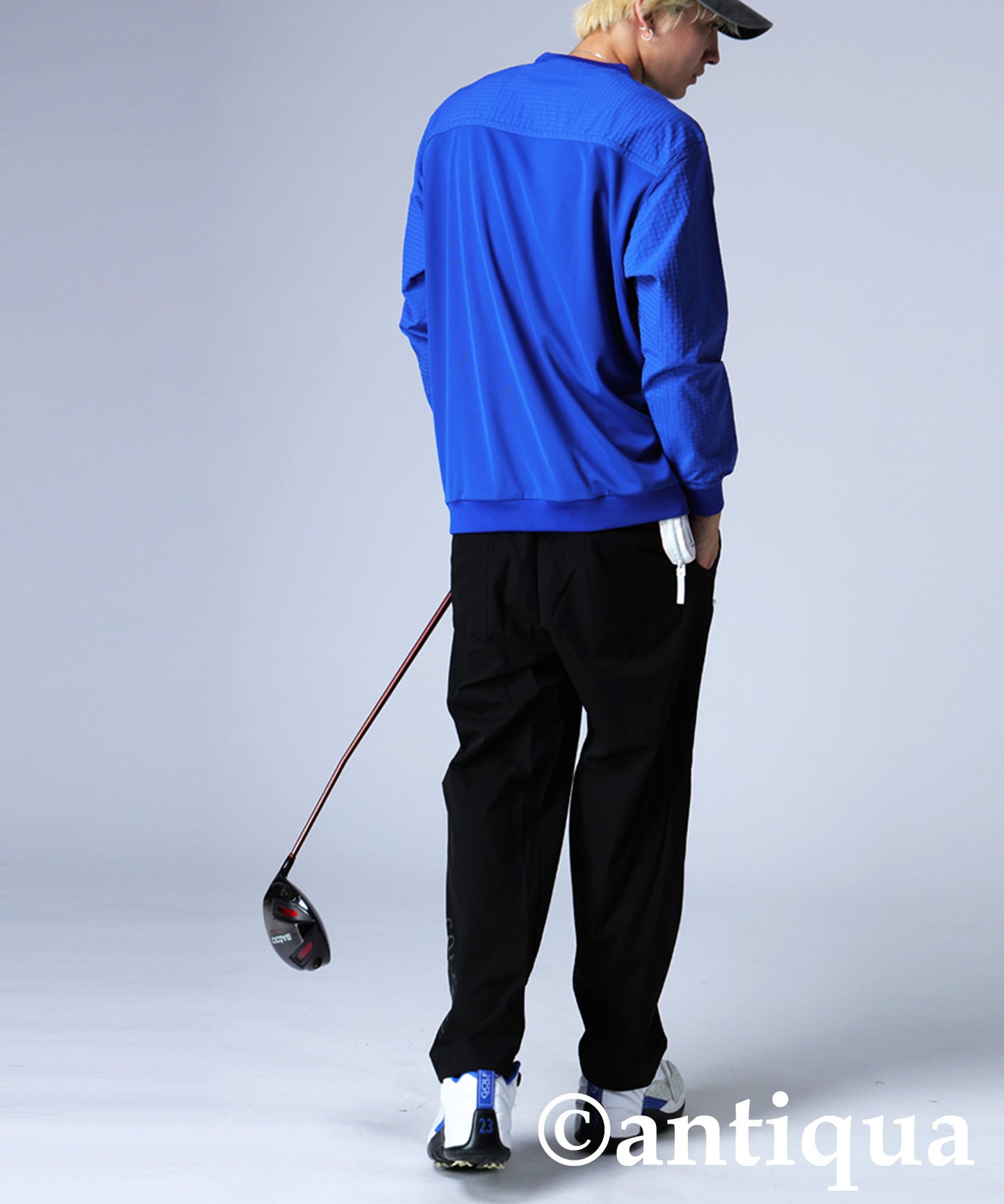 ANTIQUA GOLF×STCH Mesh Pocket Tops Men's