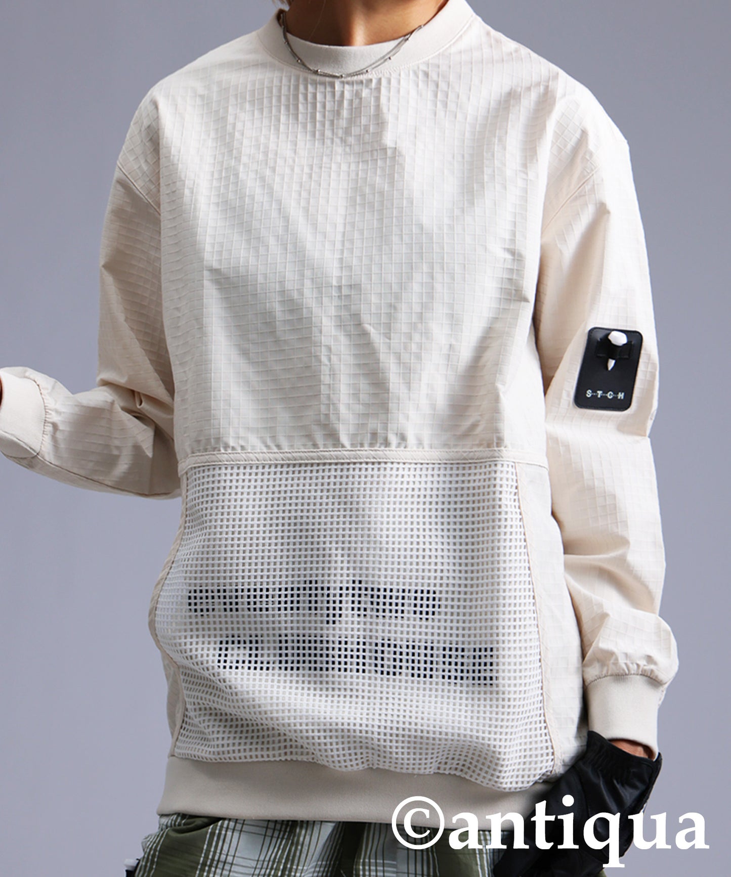 ANTIQUA GOLF×STCH Mesh Pocket Tops Ladies