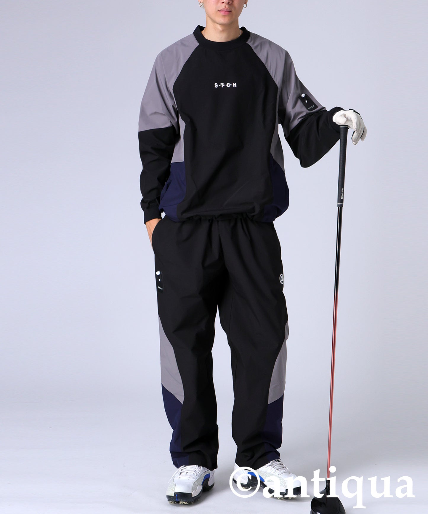 ANTIQUA GOLF×STCH Color-Blocked Pants Men's