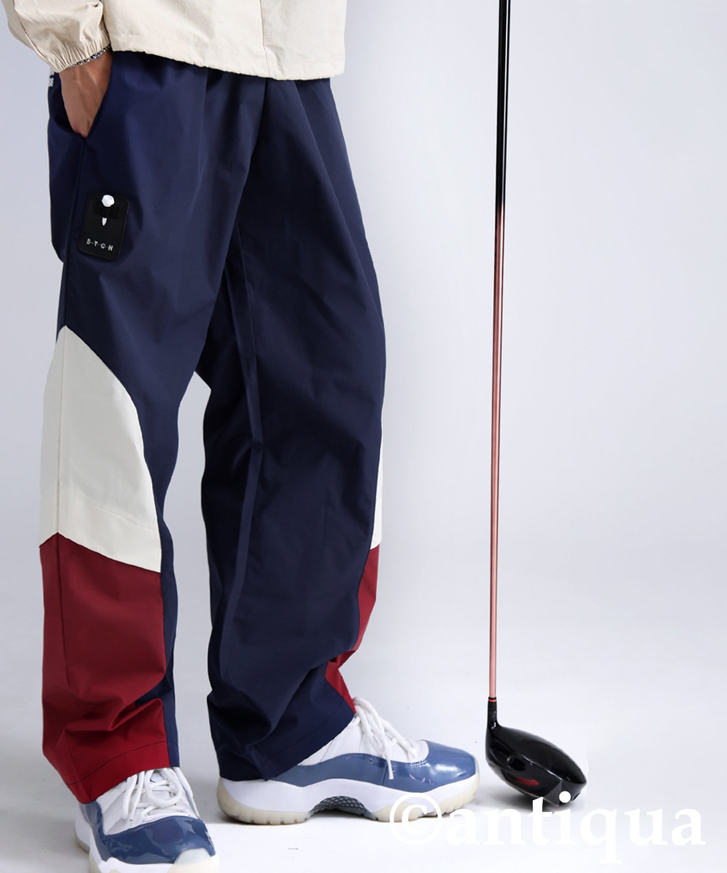 ANTIQUA GOLF×STCH Color-Blocked Pants Men's