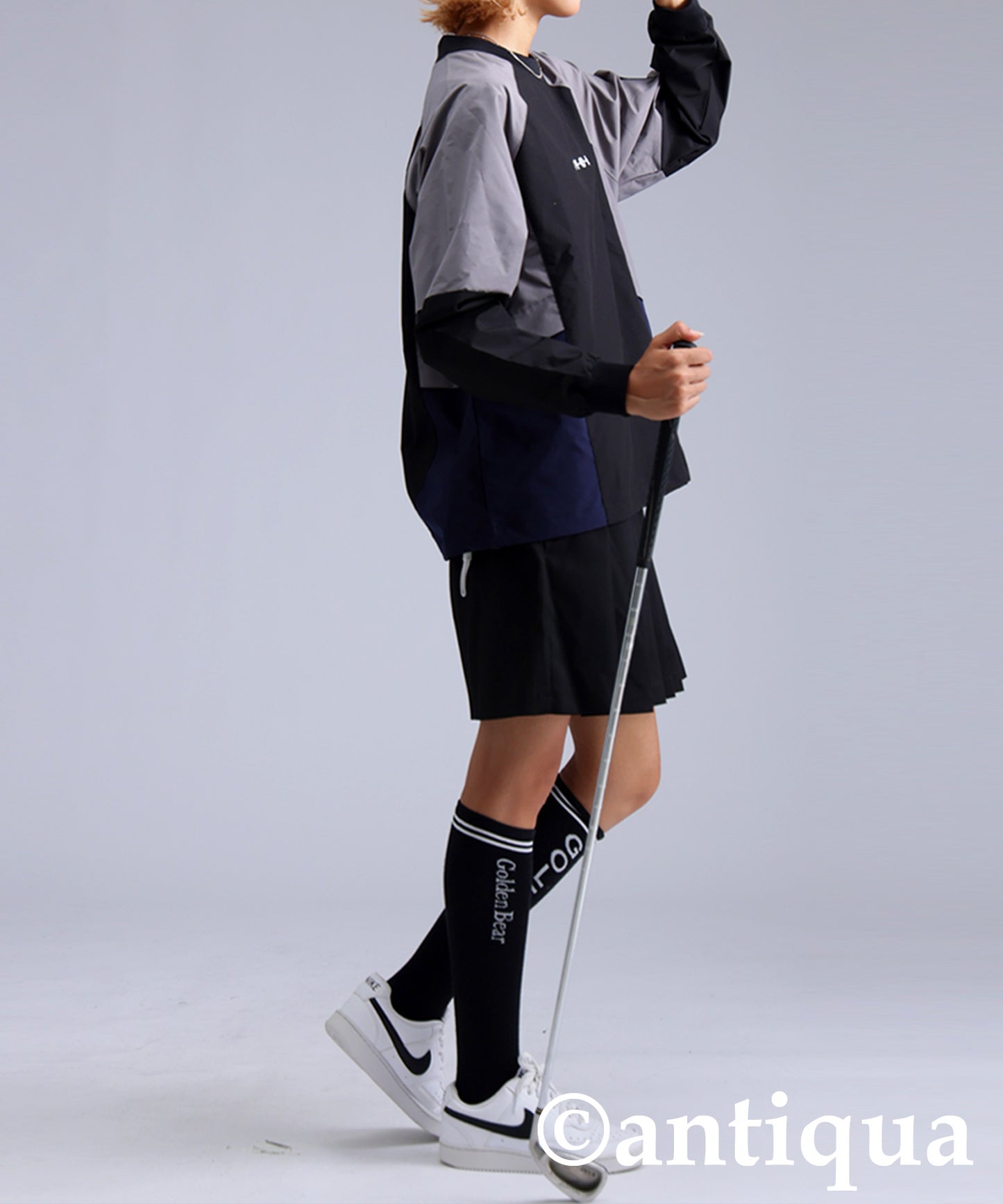 ANTIQUA GOLF×STCH Color-Blocked Tops Ladies